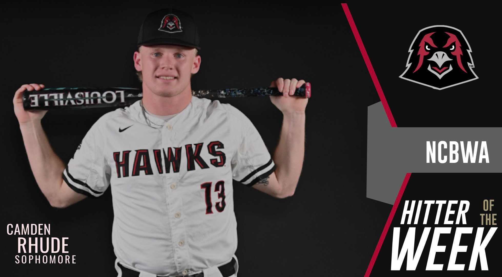 Camden Rhude NCBWA Hitter of the Week