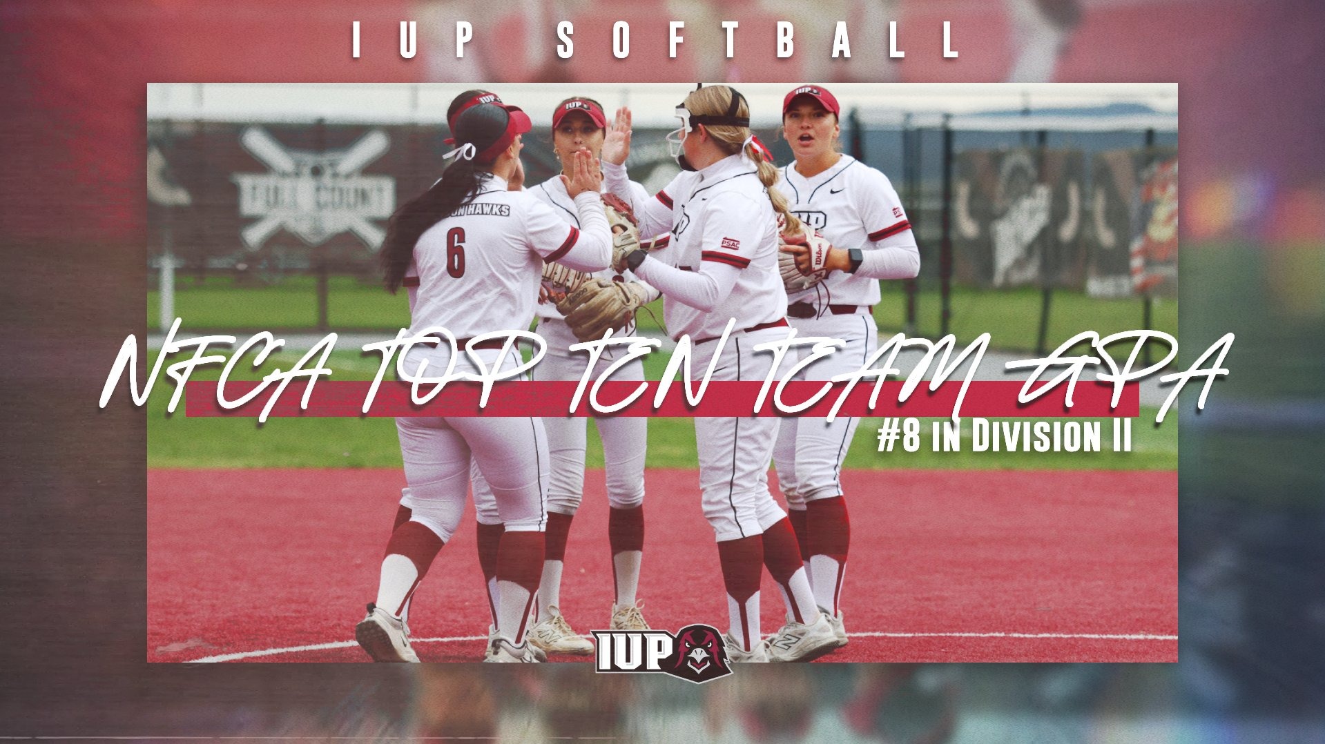 IUP Softball NFCA Top Ten Team GPA