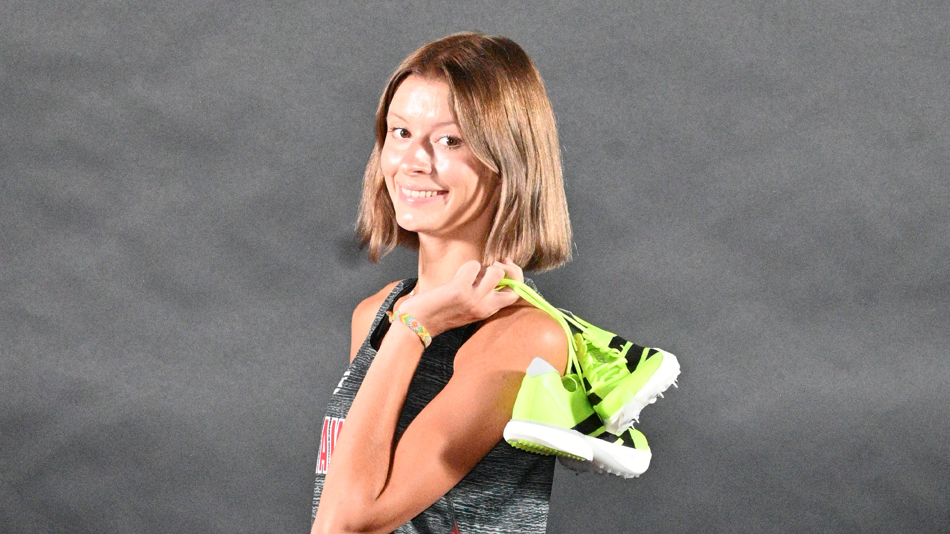 Zaya McCune Shoes Over Shoulder