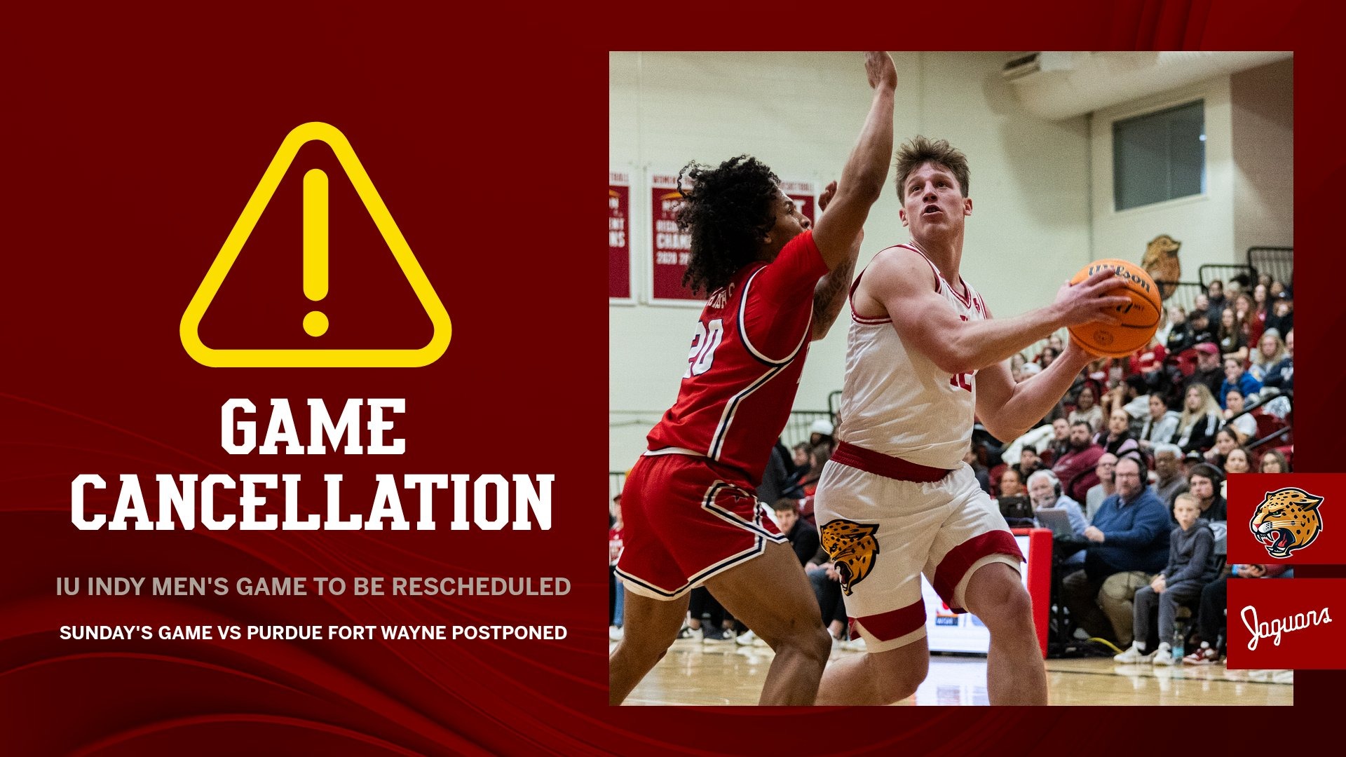 GAME CANCELLATION - IU INDY MEN'S GAME TO BE RESCHEDULED - Landscape