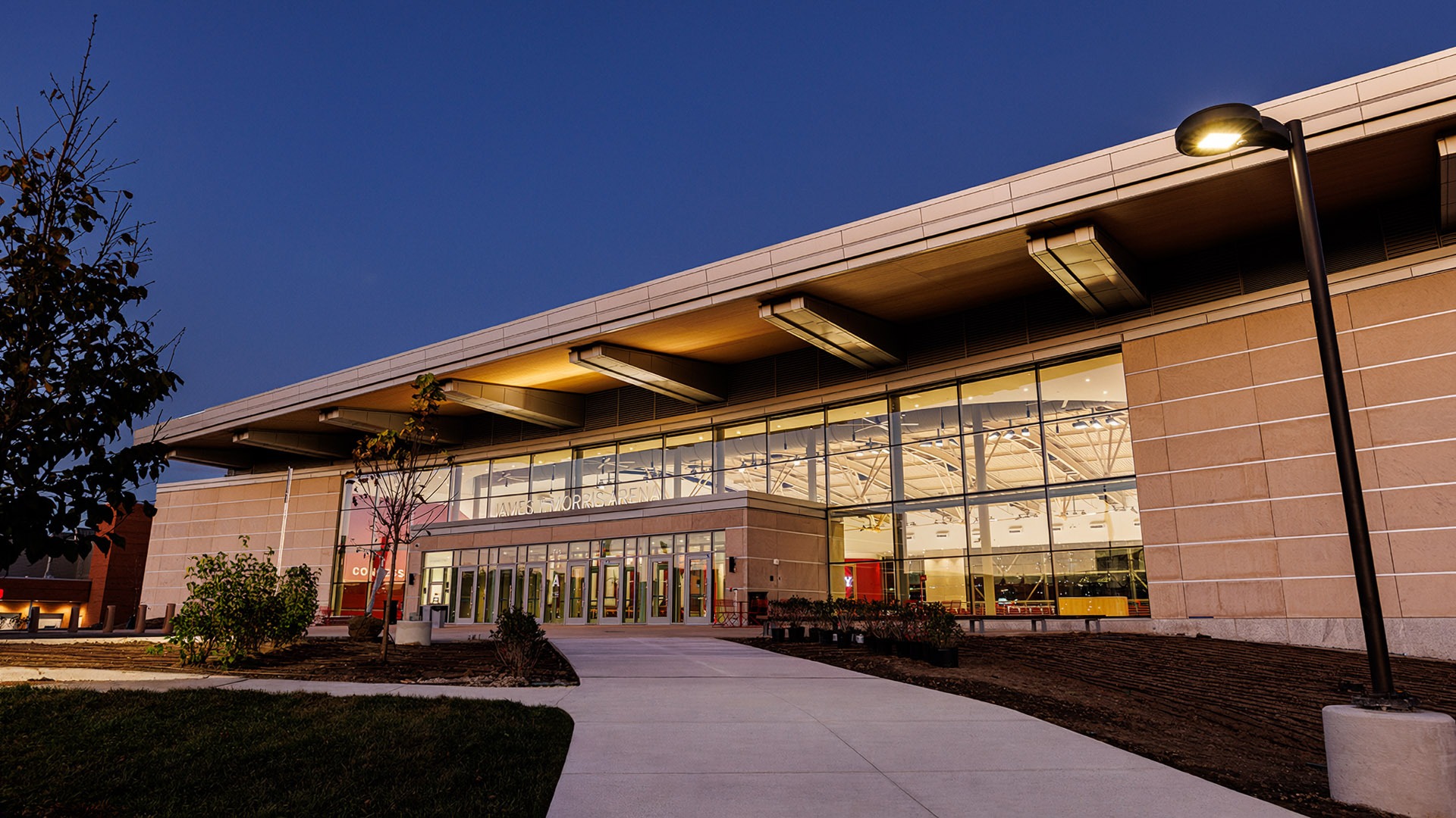 The James T. Morris Arena, known as 