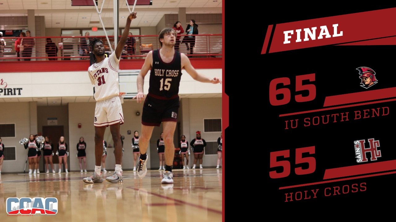 Barney's 9th doubledouble leads Titans to victory 6555 over Holy Cross Indiana University