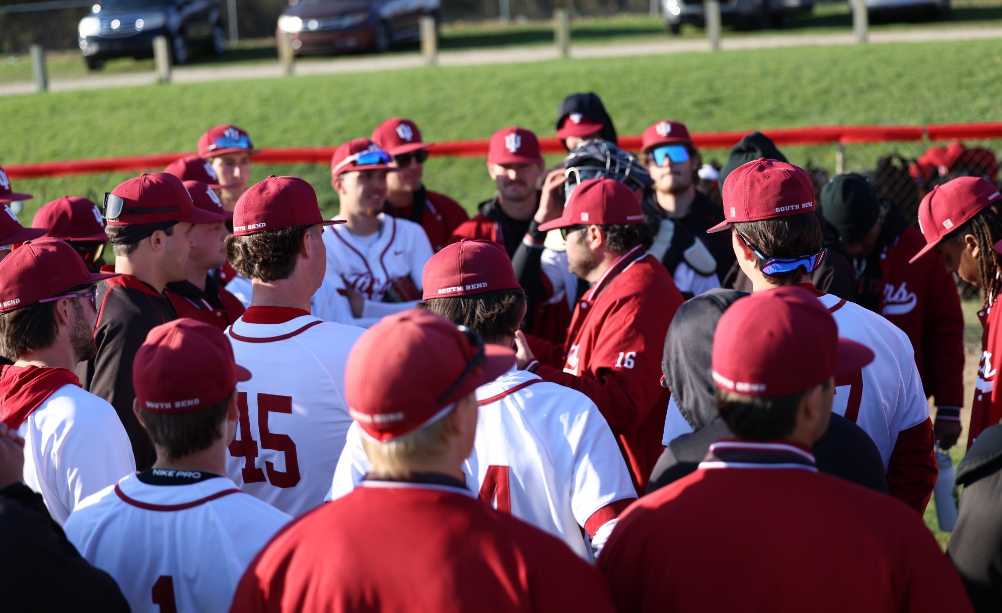 Team huddle