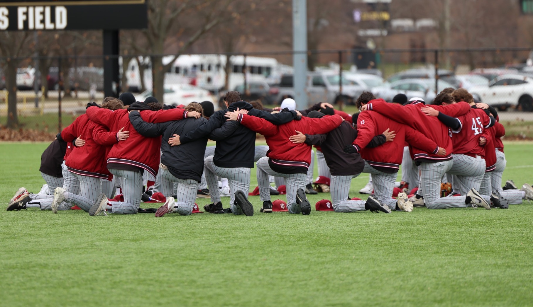 team huddle pregame