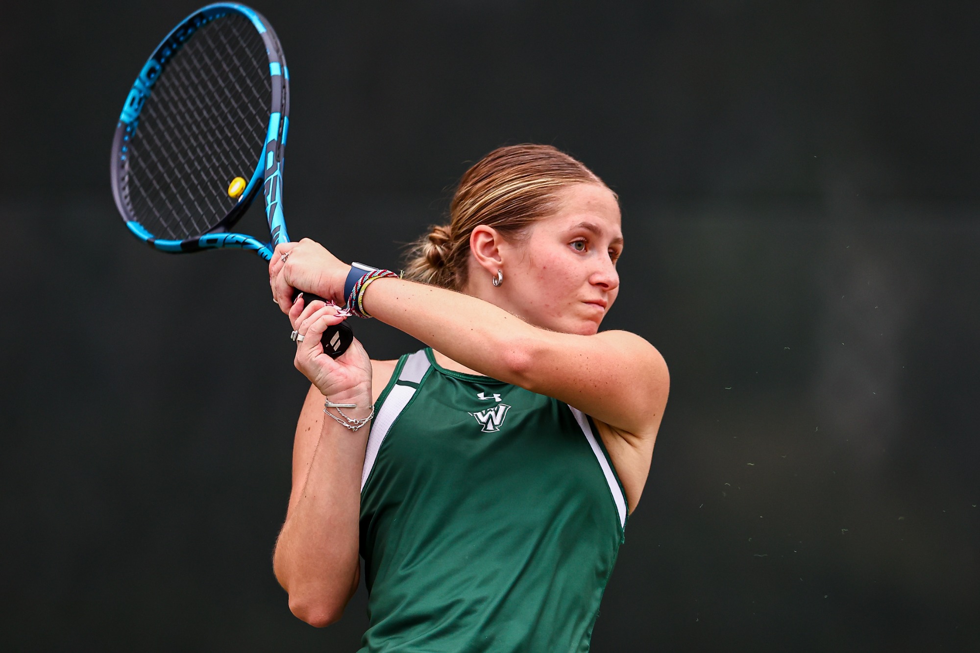 Bloomington, IL - October 10 - NCAA Women's Tennis - Illinois Wesleyan vs Wheaton (Photo by Jimmy Naprstek/Kodiak Creative