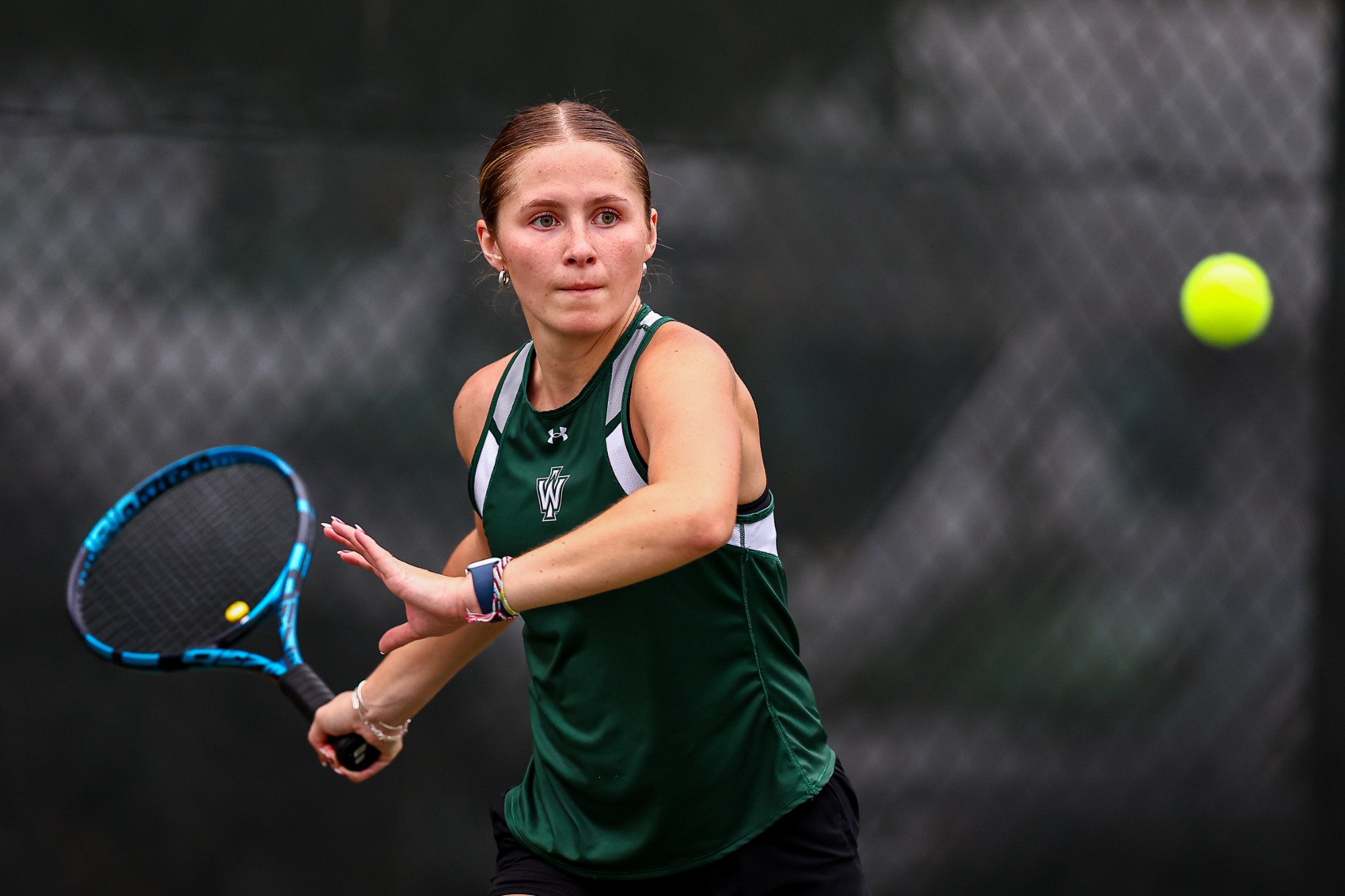 Bloomington, IL - October 10 - NCAA Women's Tennis - Illinois Wesleyan vs Wheaton (Photo by Jimmy Naprstek/Kodiak Creative