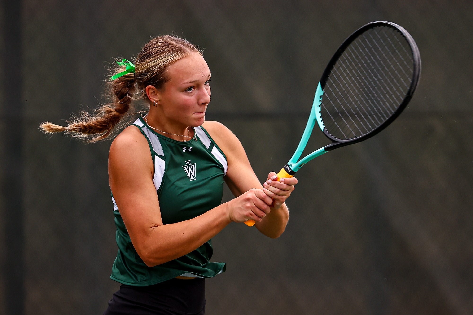Bloomington, IL - October 10 - NCAA Women's Tennis - Illinois Wesleyan vs Wheaton (Photo by Jimmy Naprstek/Kodiak Creative