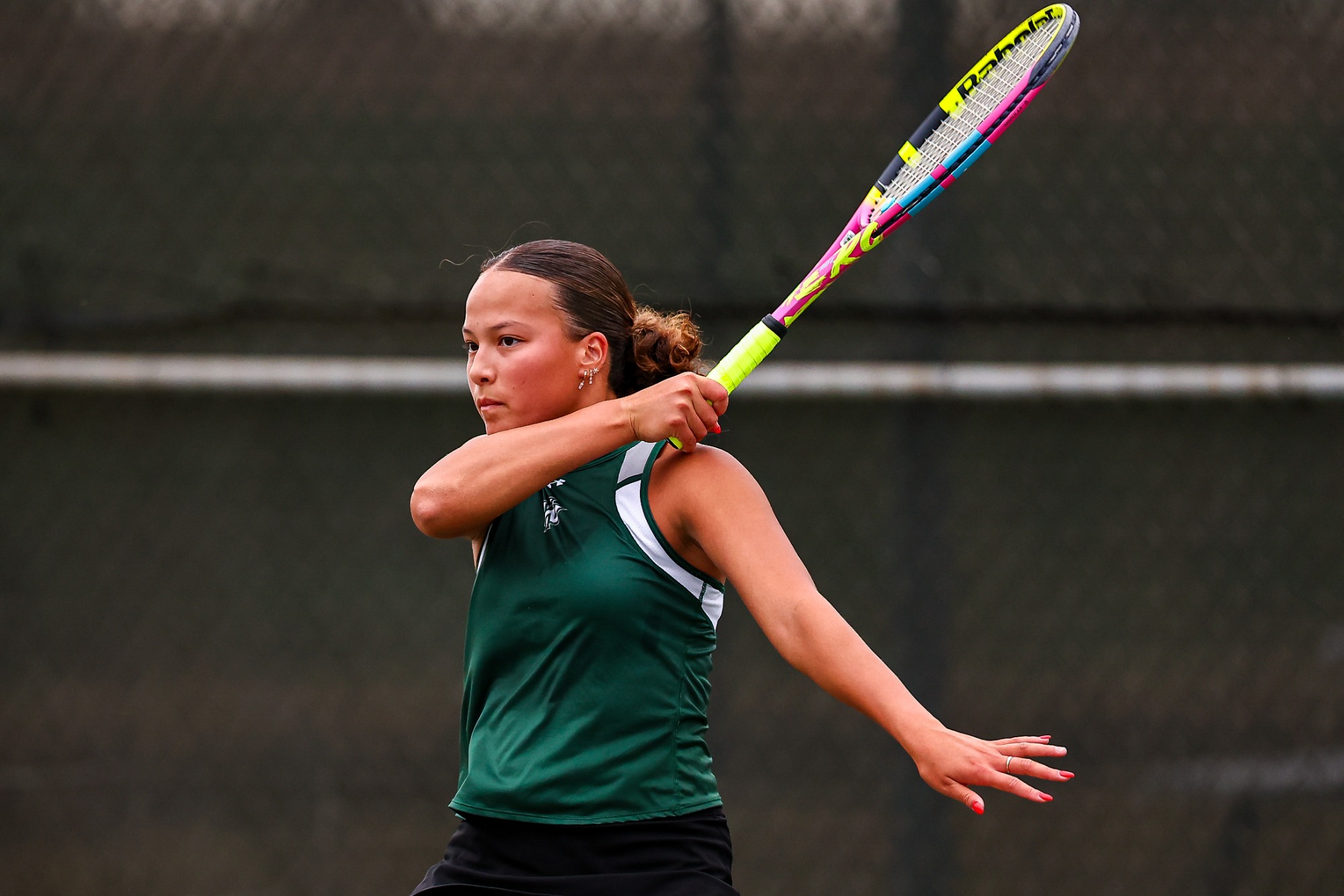 Bloomington, IL - October 10 - NCAA Women's Tennis - Illinois Wesleyan vs Wheaton (Photo by Jimmy Naprstek/Kodiak Creative