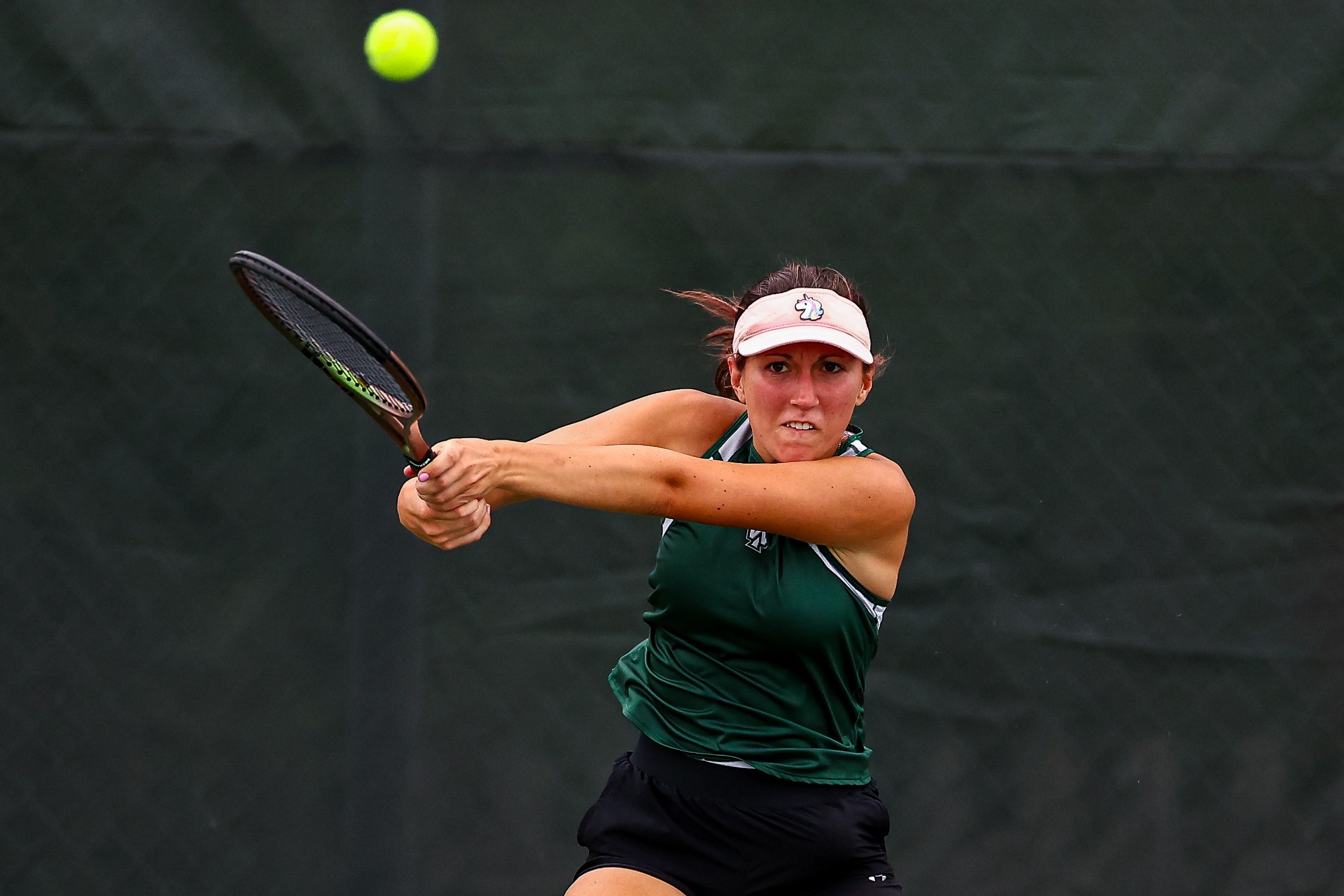 Bloomington, IL - October 10 - NCAA Women's Tennis - Illinois Wesleyan vs Wheaton (Photo by Jimmy Naprstek/Kodiak Creative