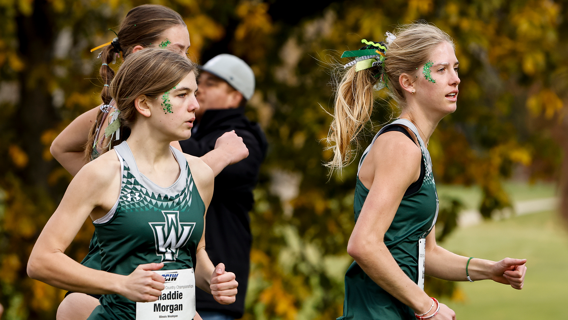Adriana Crabtree at CCIW Championships 11-1-25 with Maddie Morgan and Alexia Spatz