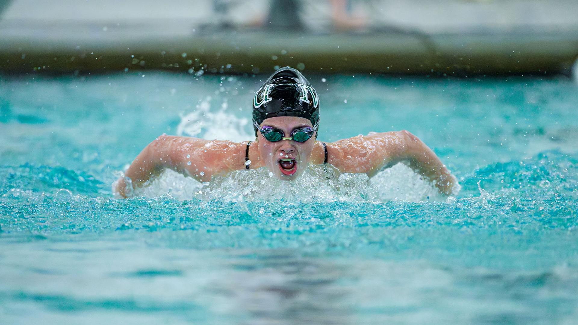 Ellen Hoover butterfly at IWU Halloween Invite Oct. 25, 2025