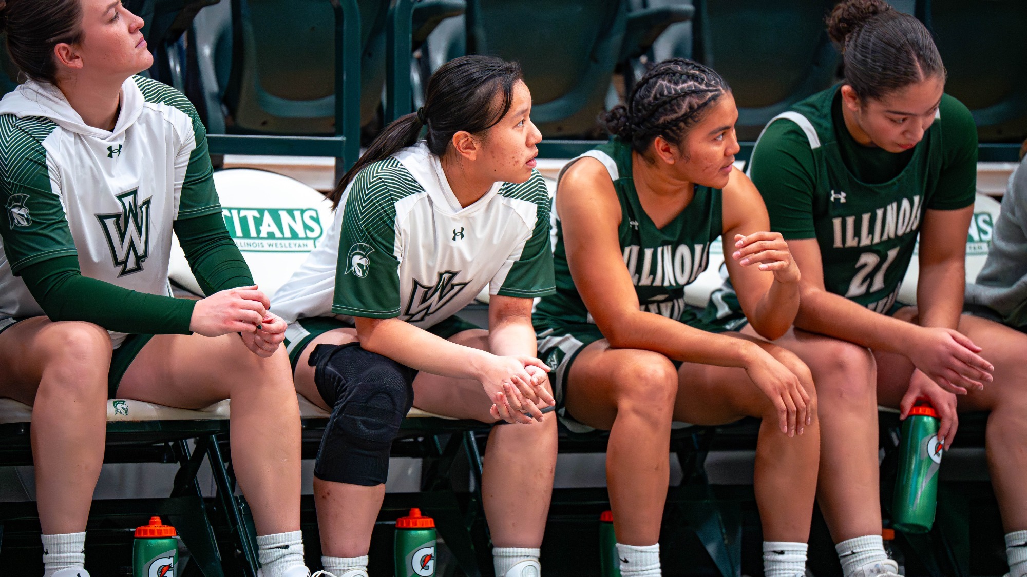 Luigi Lam & Rena Robinson on bench