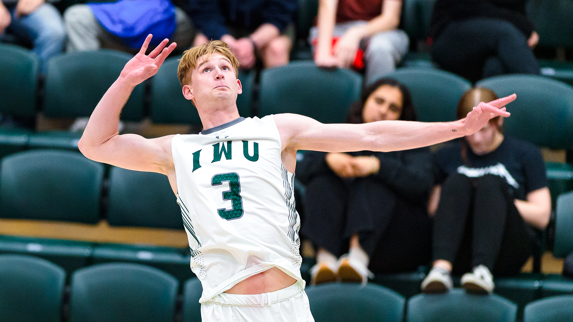 Ryan Myers hitting against Concordia Wisconsin Jan. 16, 2025