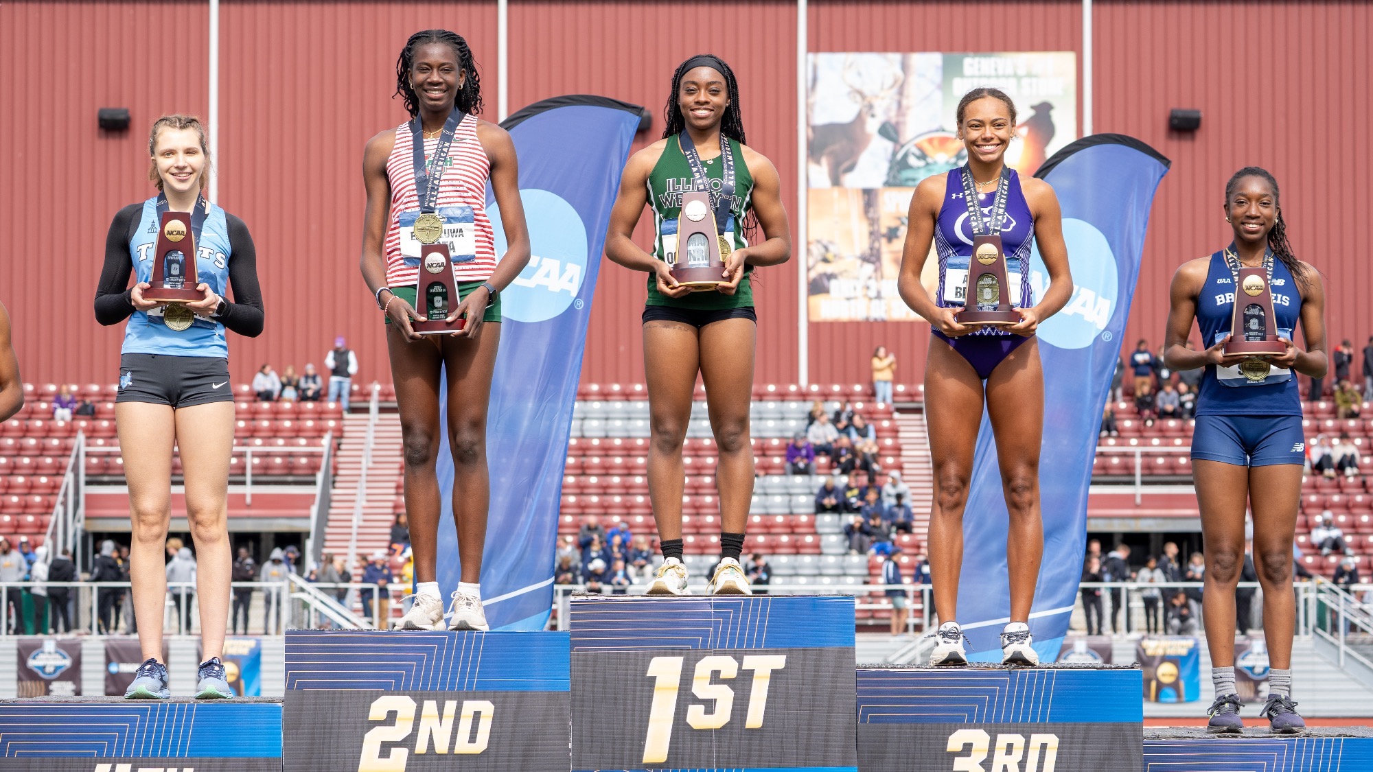 Imani Ogunribido 2025 triple jump national champion podium