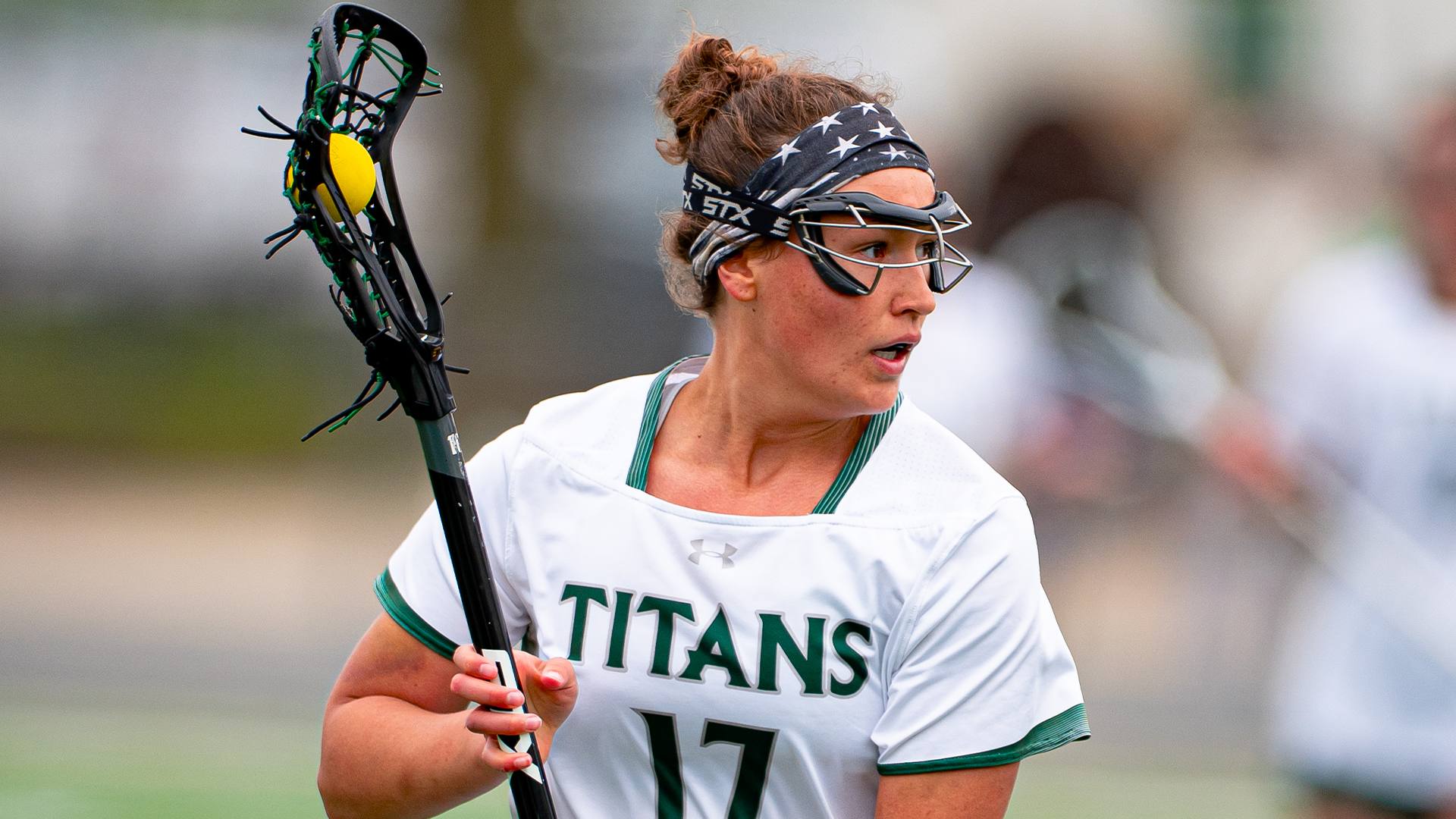 Mia Fiandaca driving with the ball against Carthage April 19, 2025