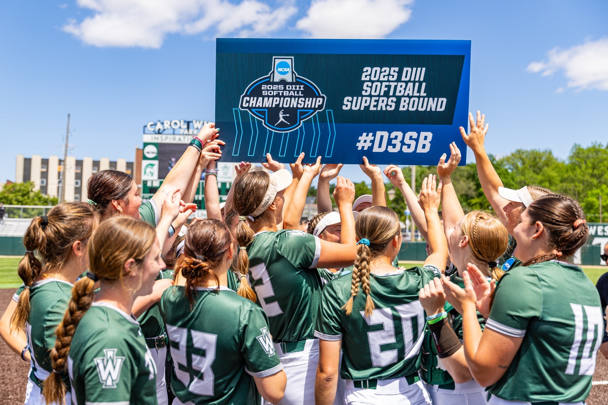 Titans raise the supers bound sign