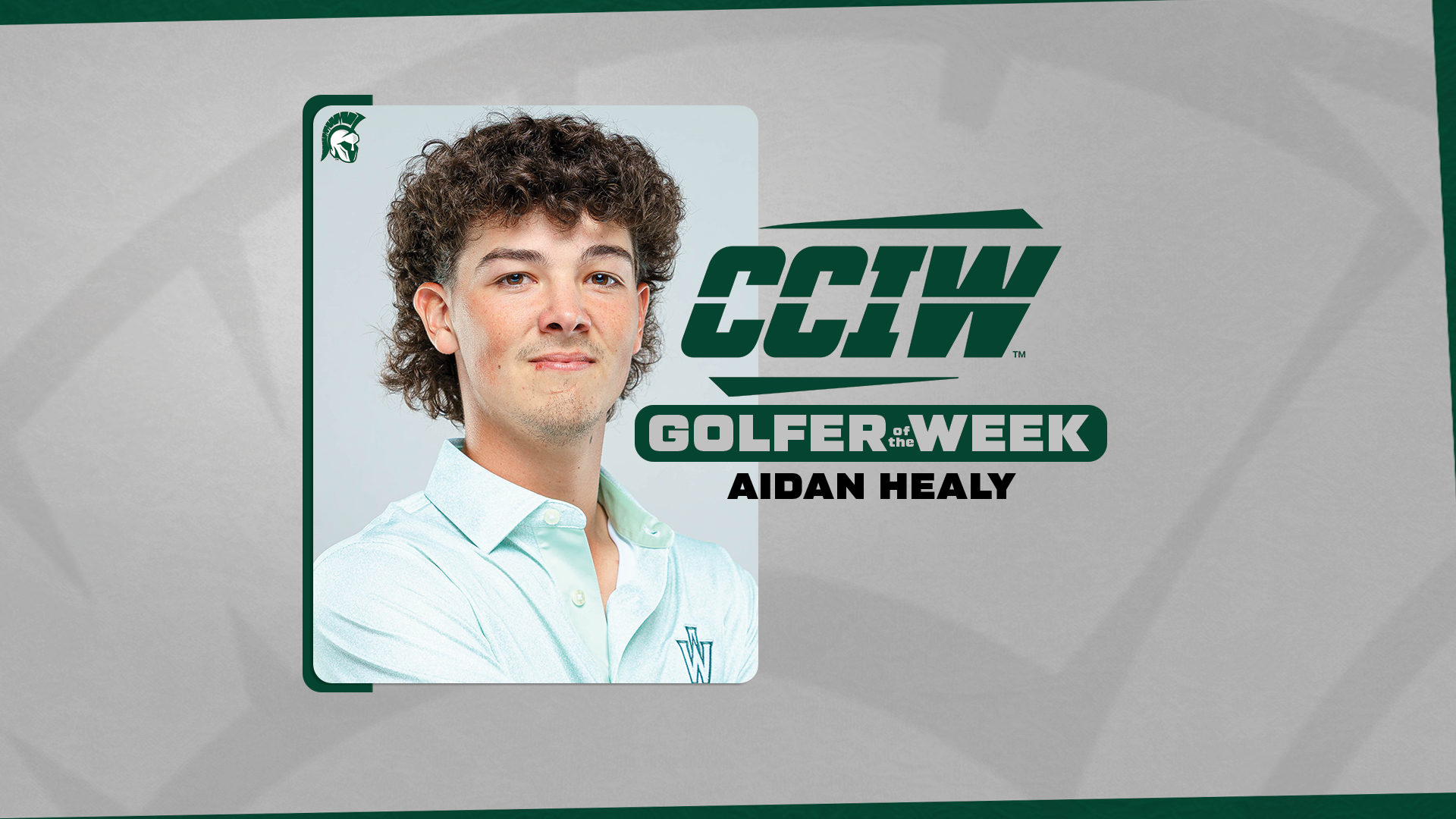 Aidan Healy CCIW Golfer of the Week