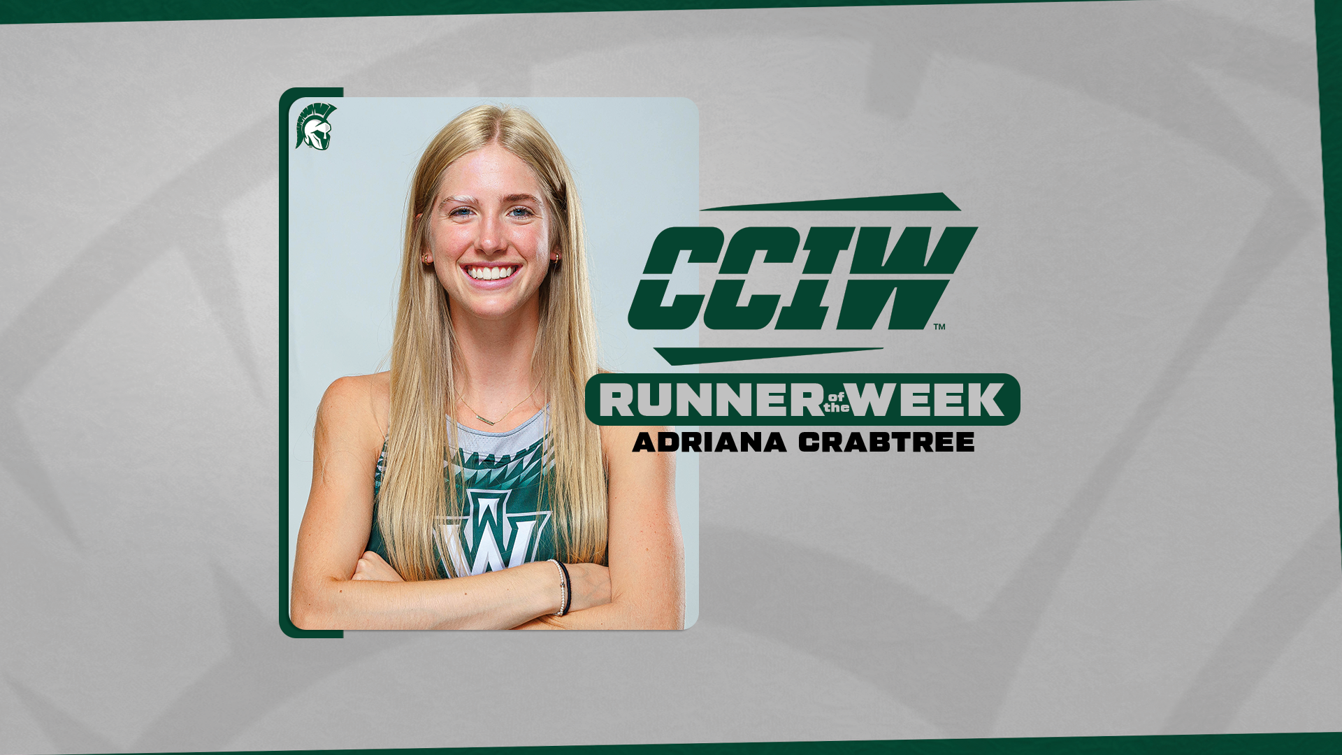 Adriana Crabtree CCIW Runner of the Week
