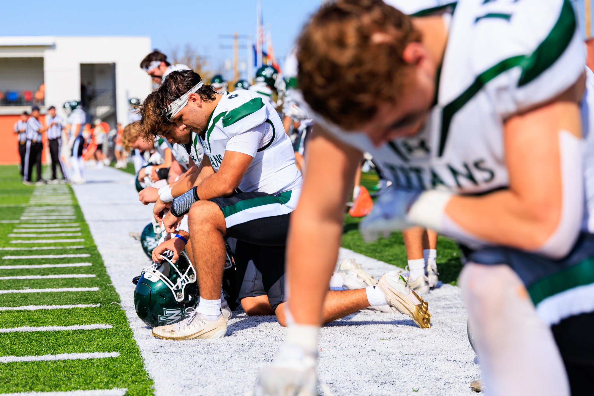 WAUKESHA, Wisconsin - NCAA Division III football game between Illinois Wesleyan University and Carroll University in a CCIW contest on October 10, 2026 at Schneider Stadium. (Photo by Jimmy Naprstek/Kodiak Creative)