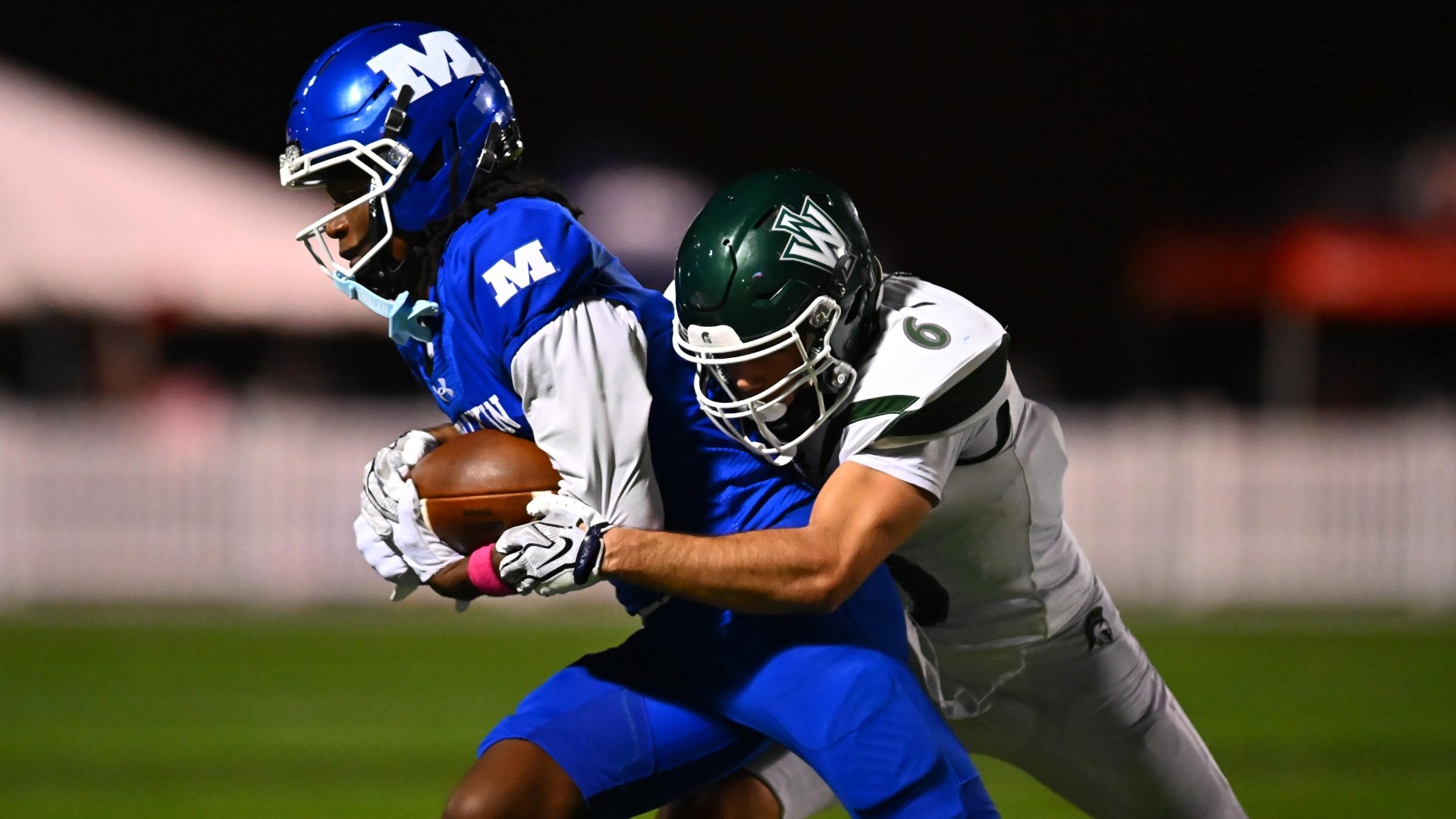 Clint Teater tackling at Millikin