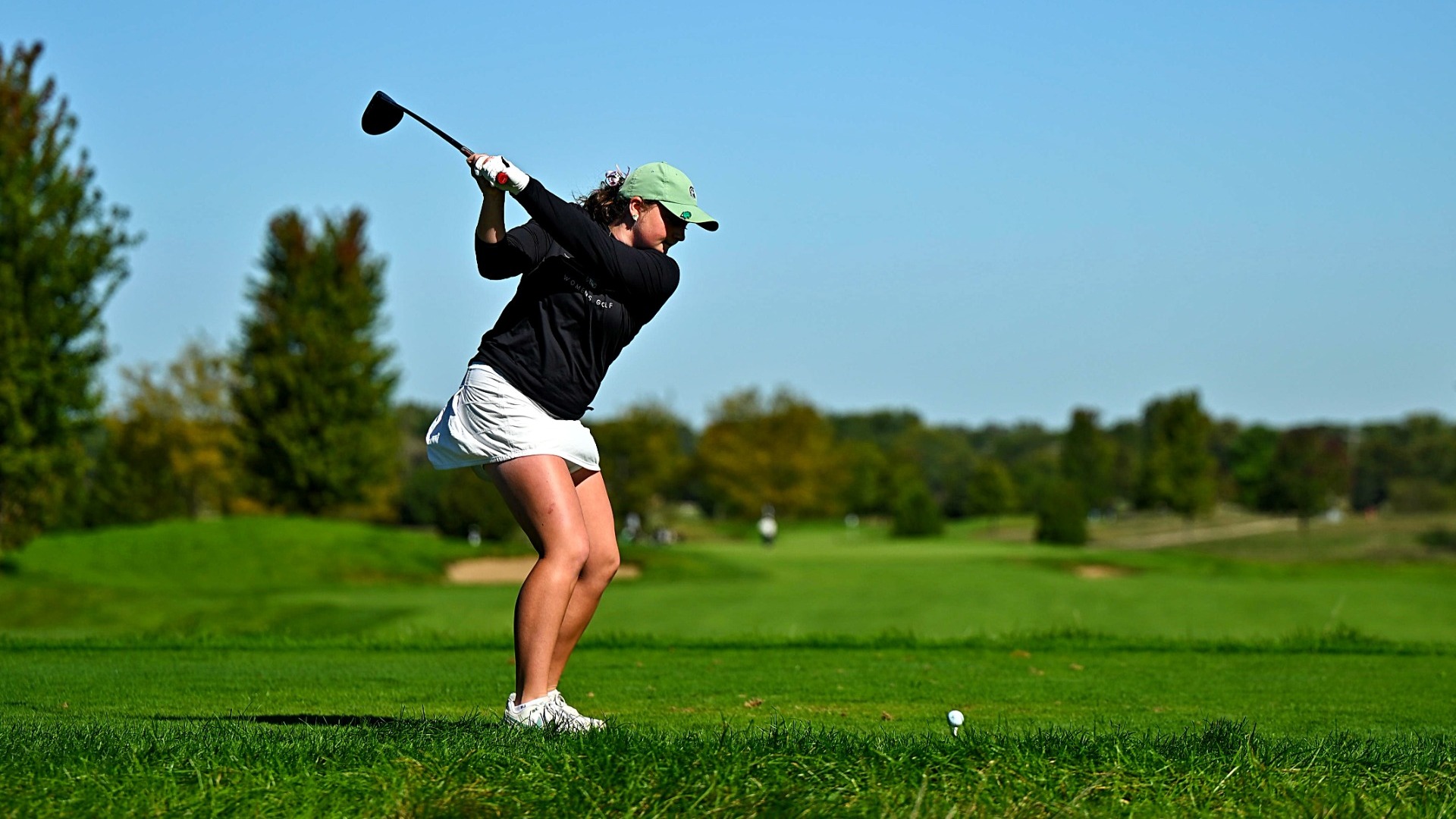 Grace Fagan teeing off
