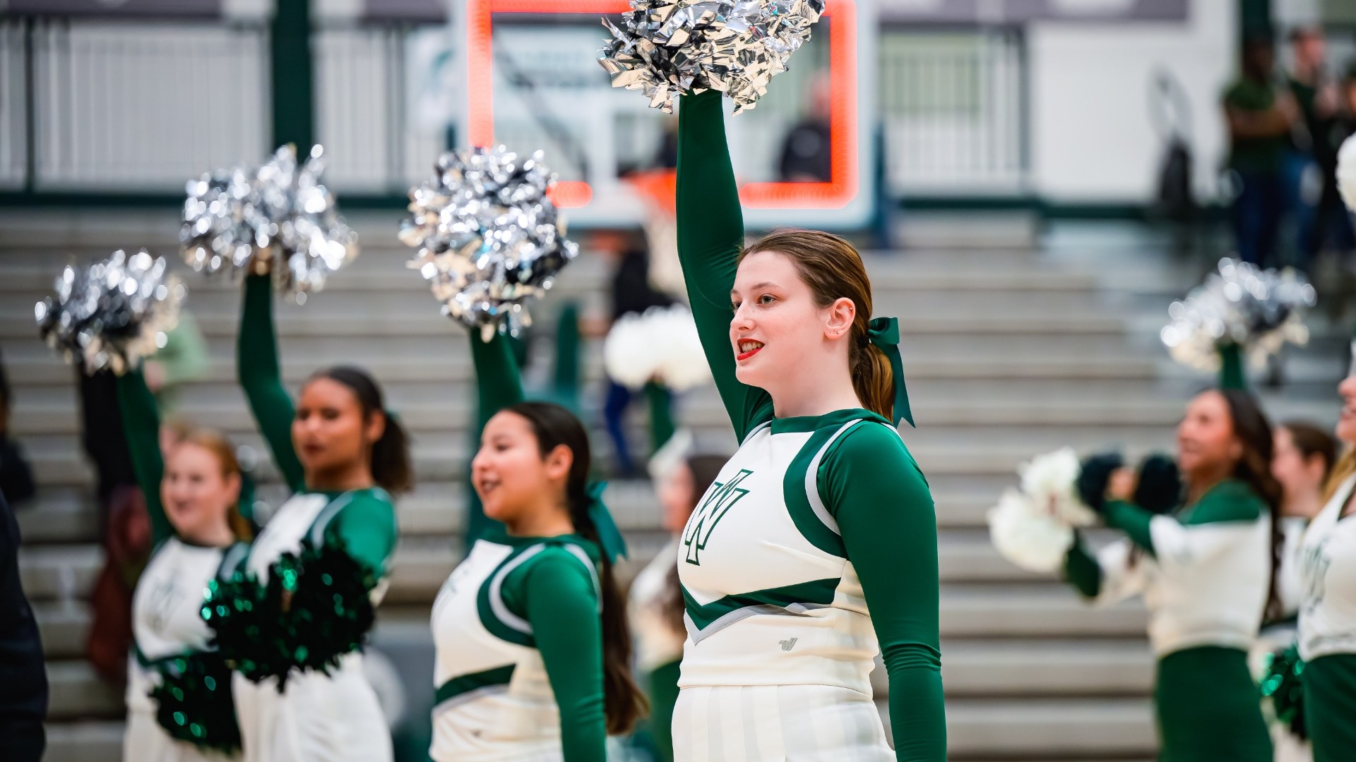 Cheer performing