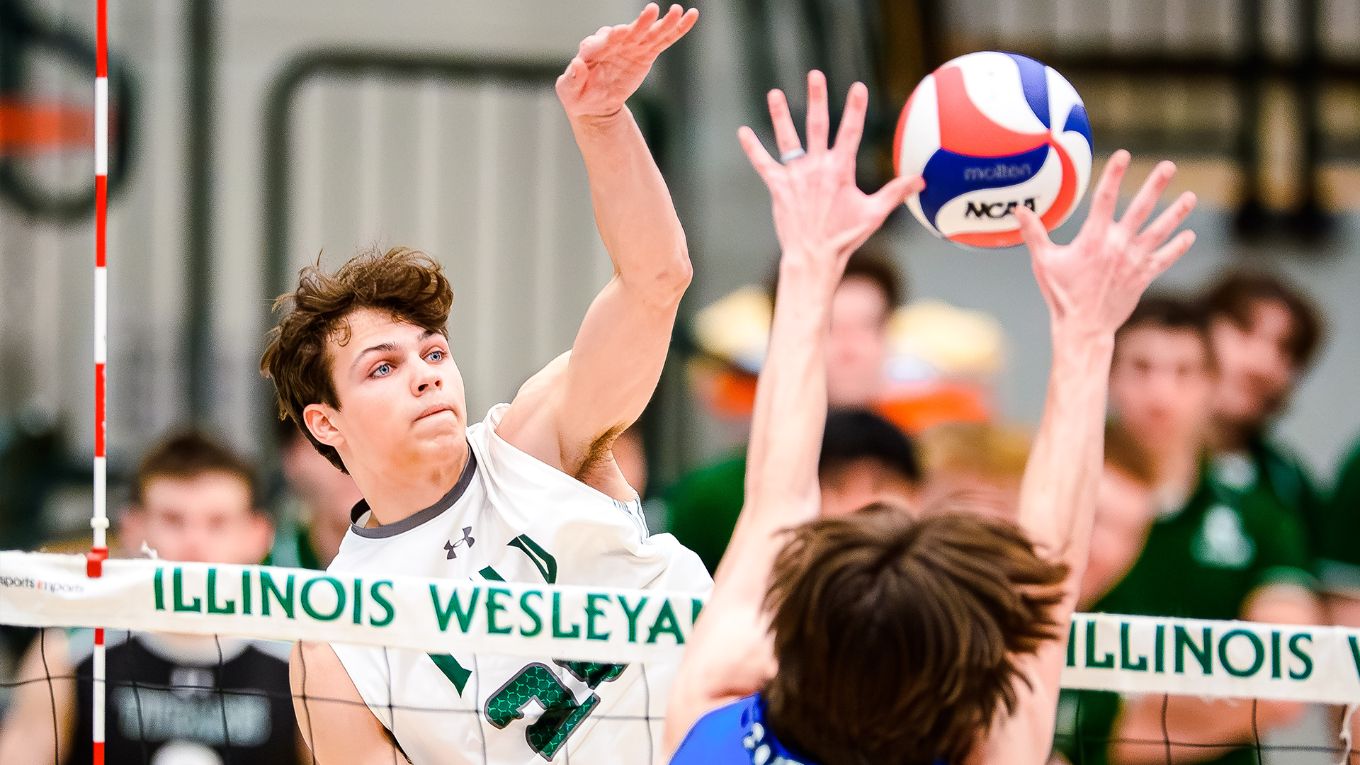 Aydin Provost hitting against Aurora Jan. 24, 2026