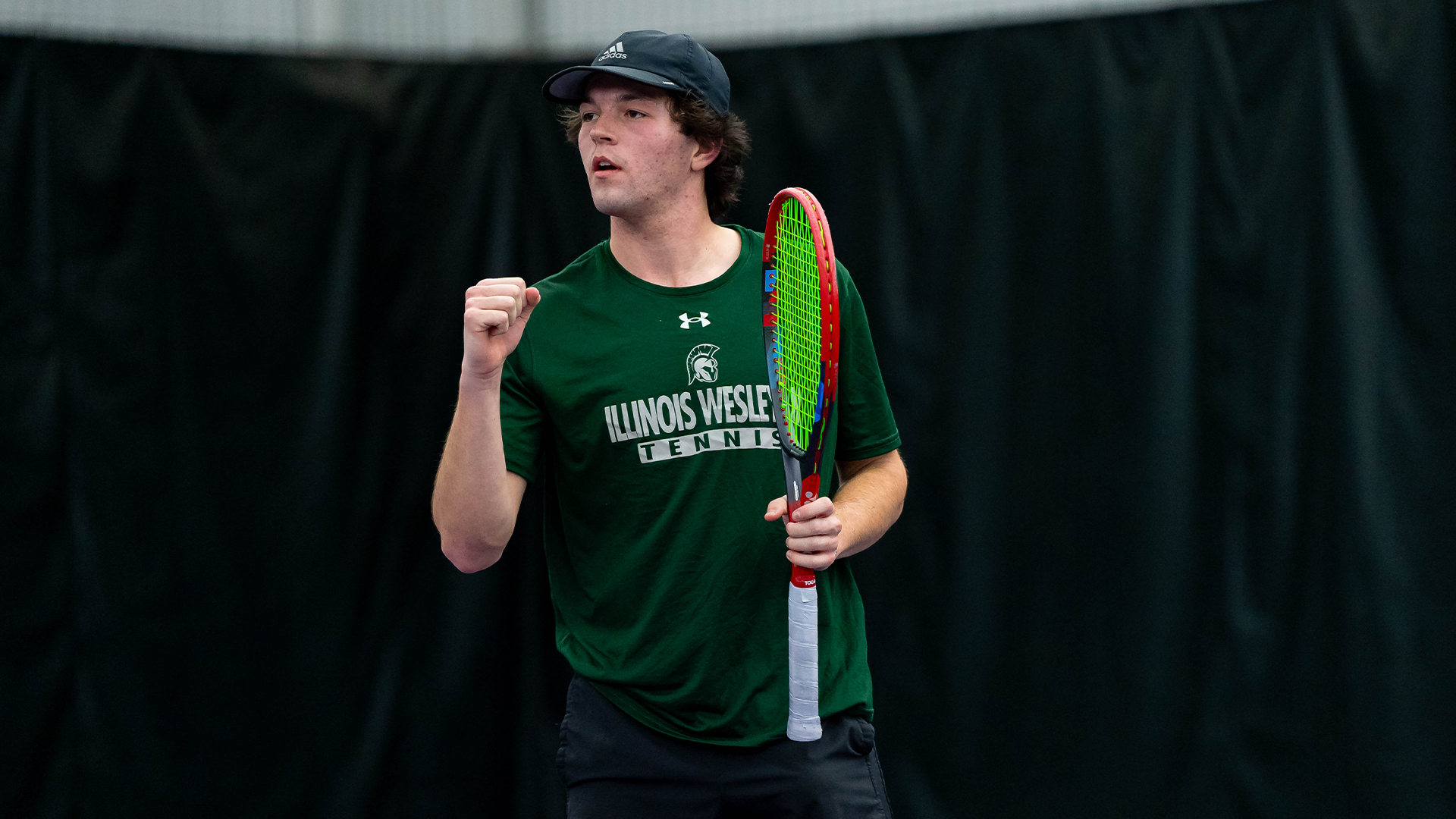 Griffin Hammond celebrating a win Feb. 7, 2025