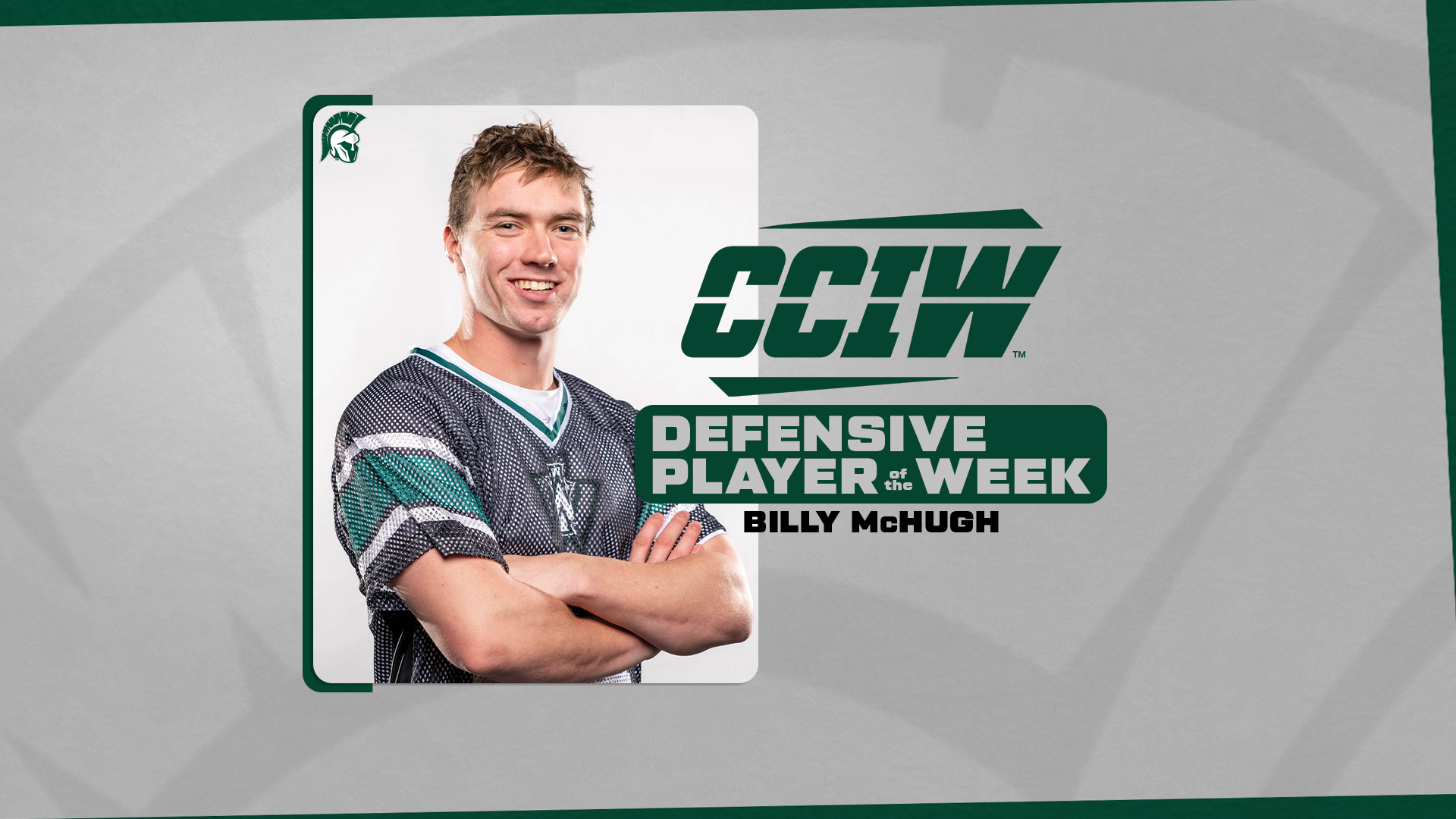 Billy McHugh Defensive Player of the Week