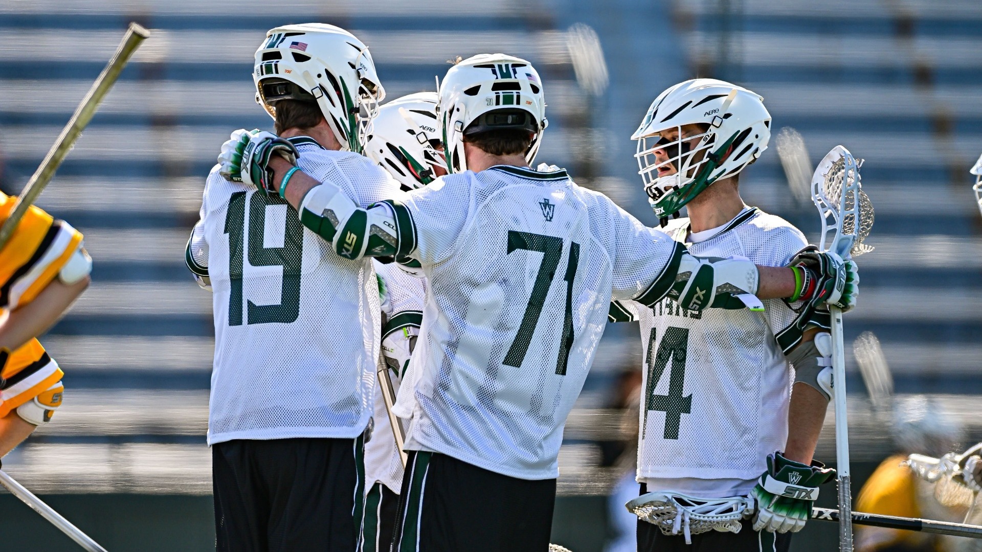 Jake Kahoun, Timothy McHugh, and Jake Sline against Southwestern Fe. 15, 2026