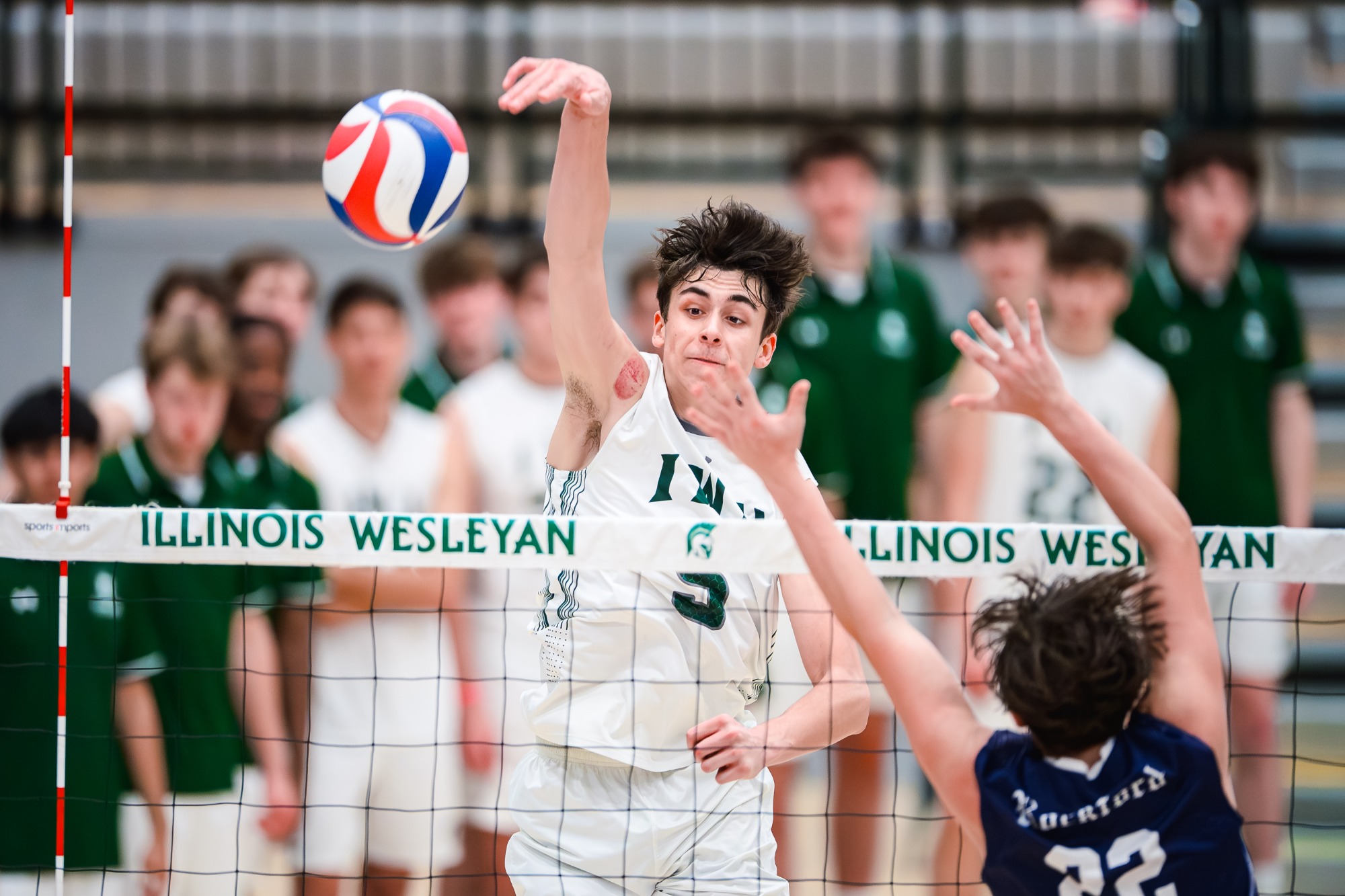 Ethan Kuziela hitting