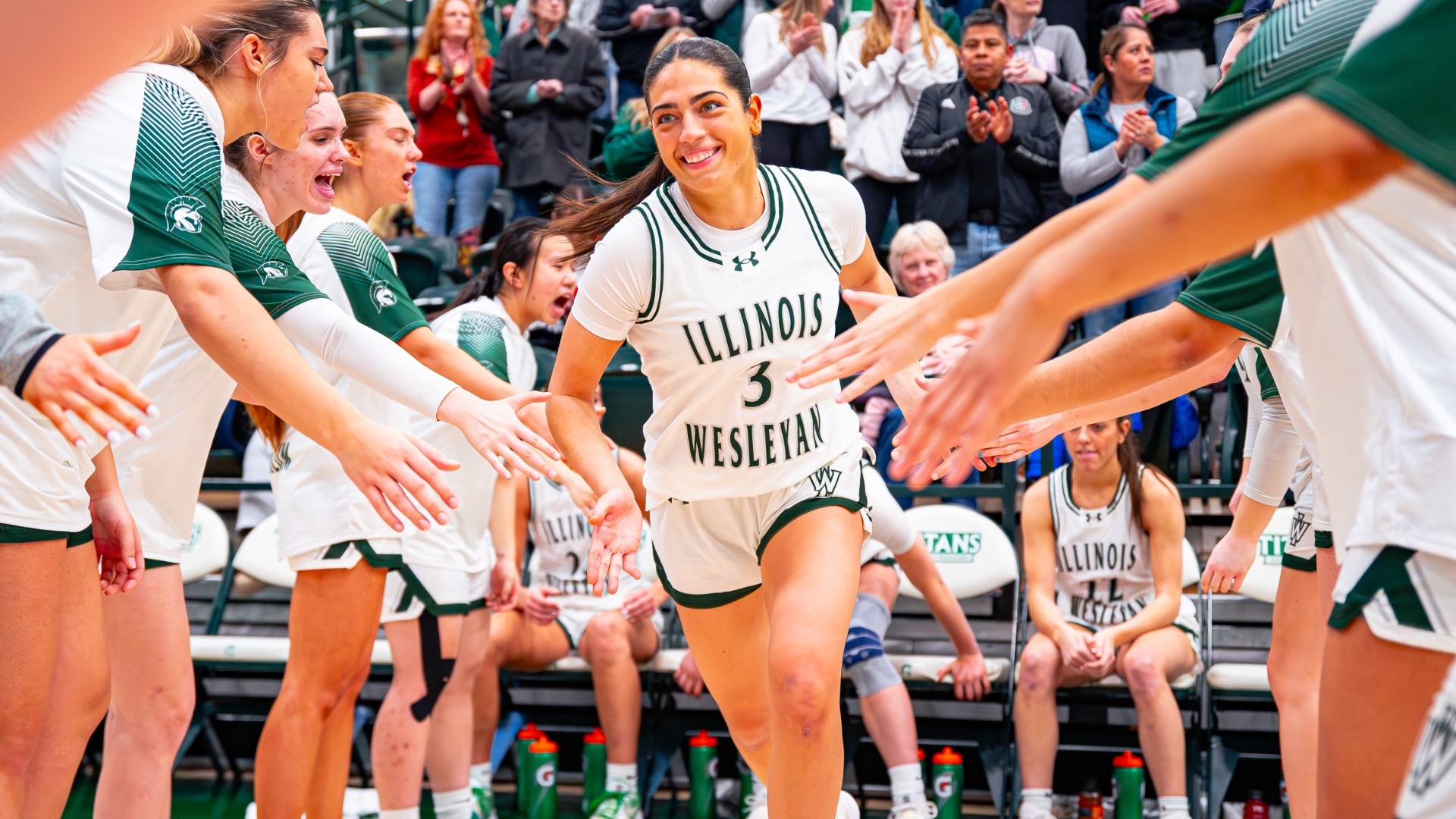 Sara Balli starting lineup run out vs. Augie