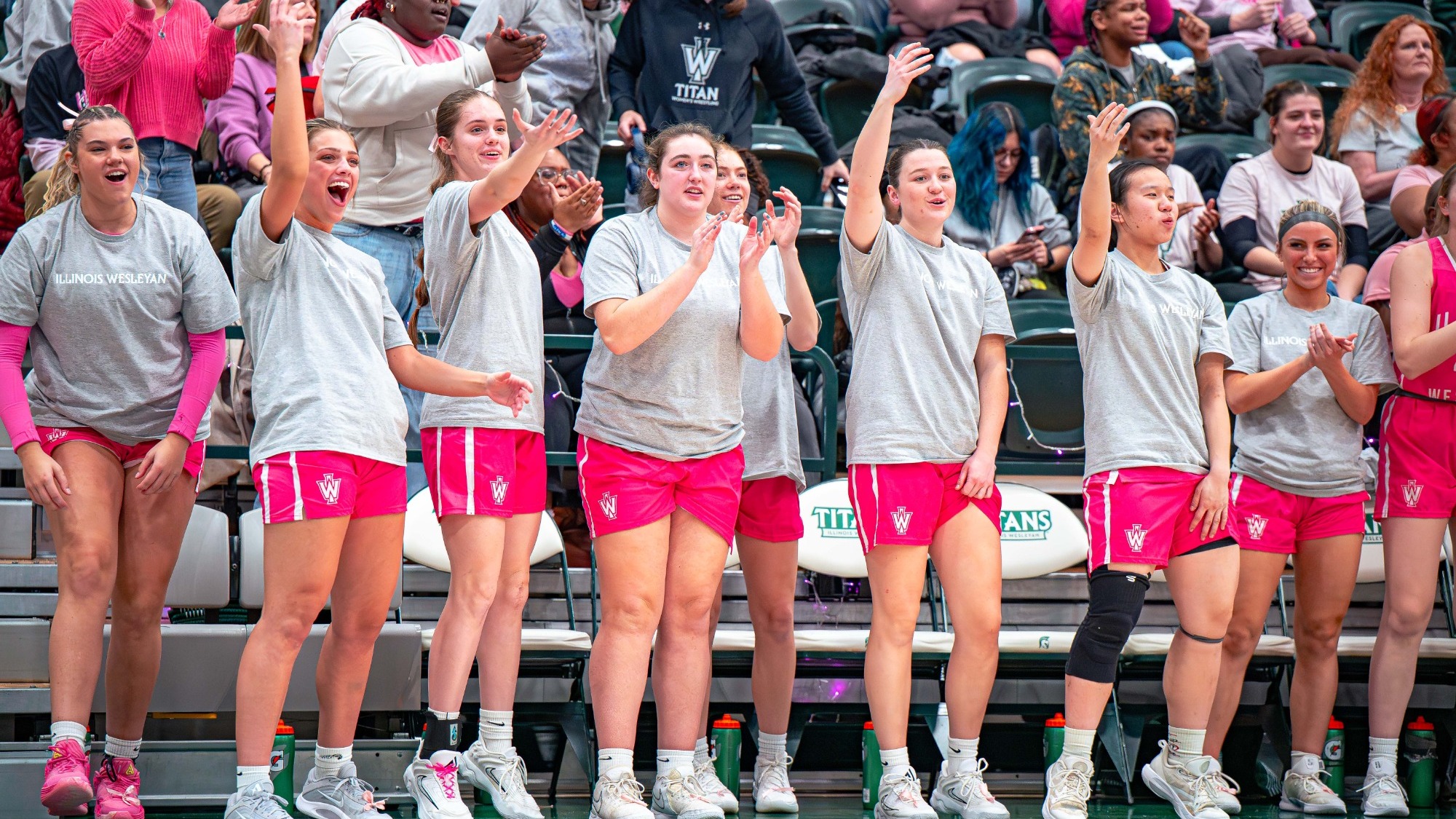 Bench celebrating vs. North Central