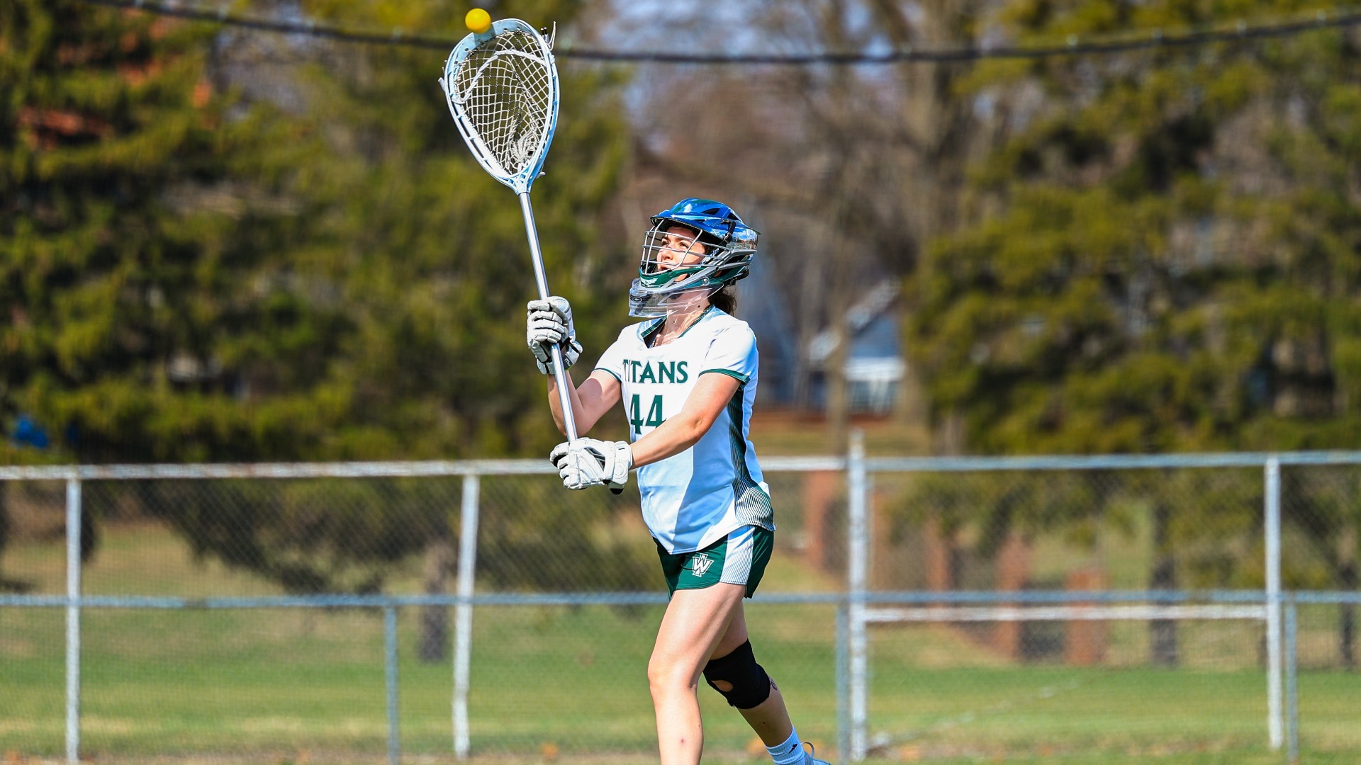 Marli Brown in goal against DePauw March 10, 2026
