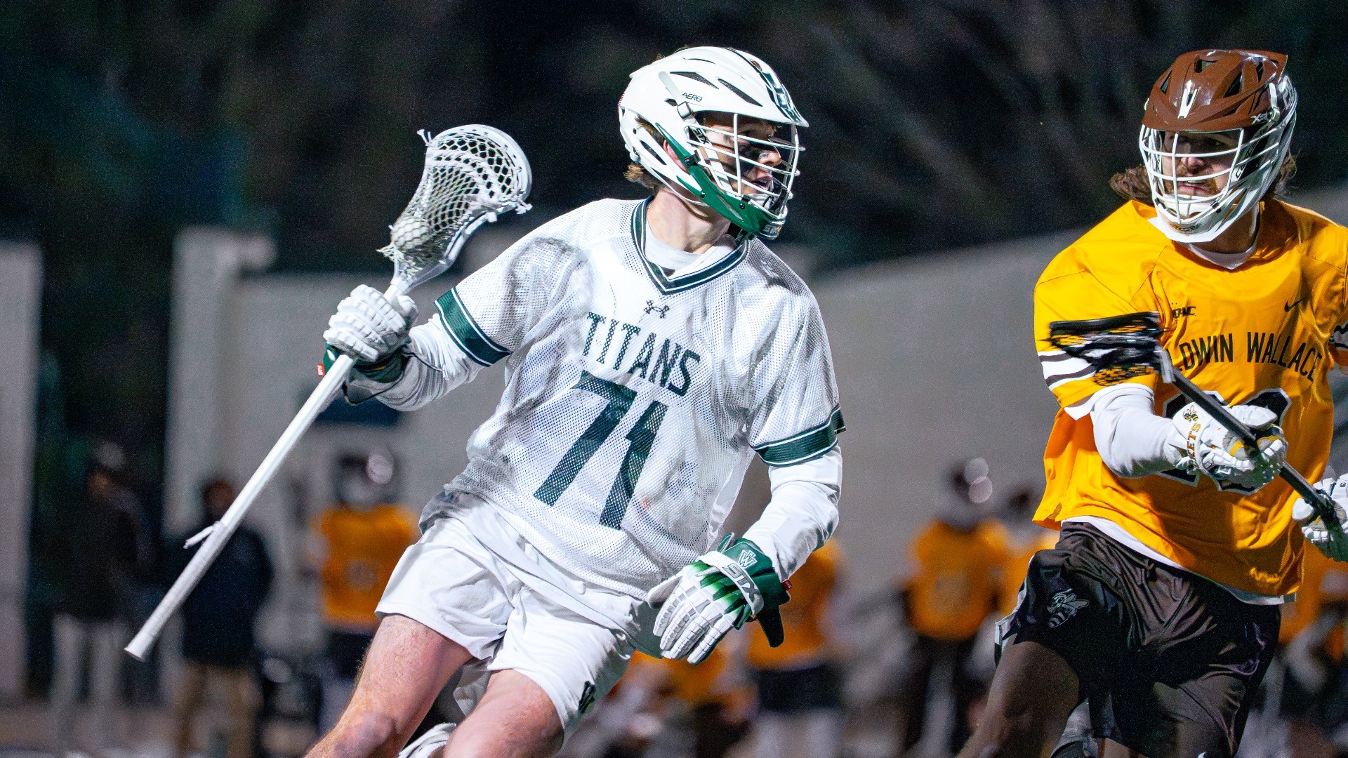 Timothy McHugh driving against Baldwin Wallace March 11, 2026