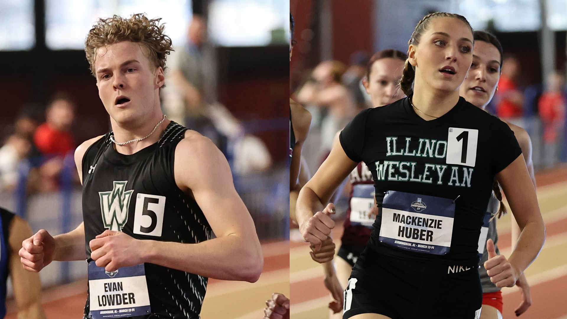 Mackenzie Huber and Evan Lowder advance to finals on day one of NCAA indoor Championships 3/13/2026