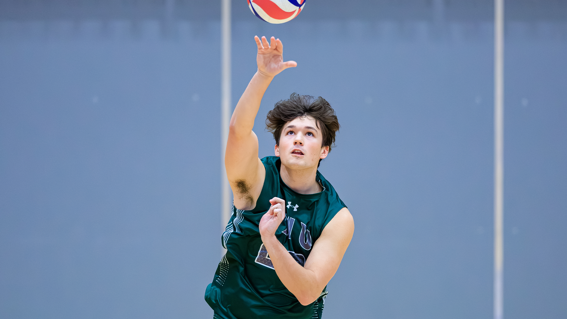 Ryan Jilly serving at Loras March 4, 2026