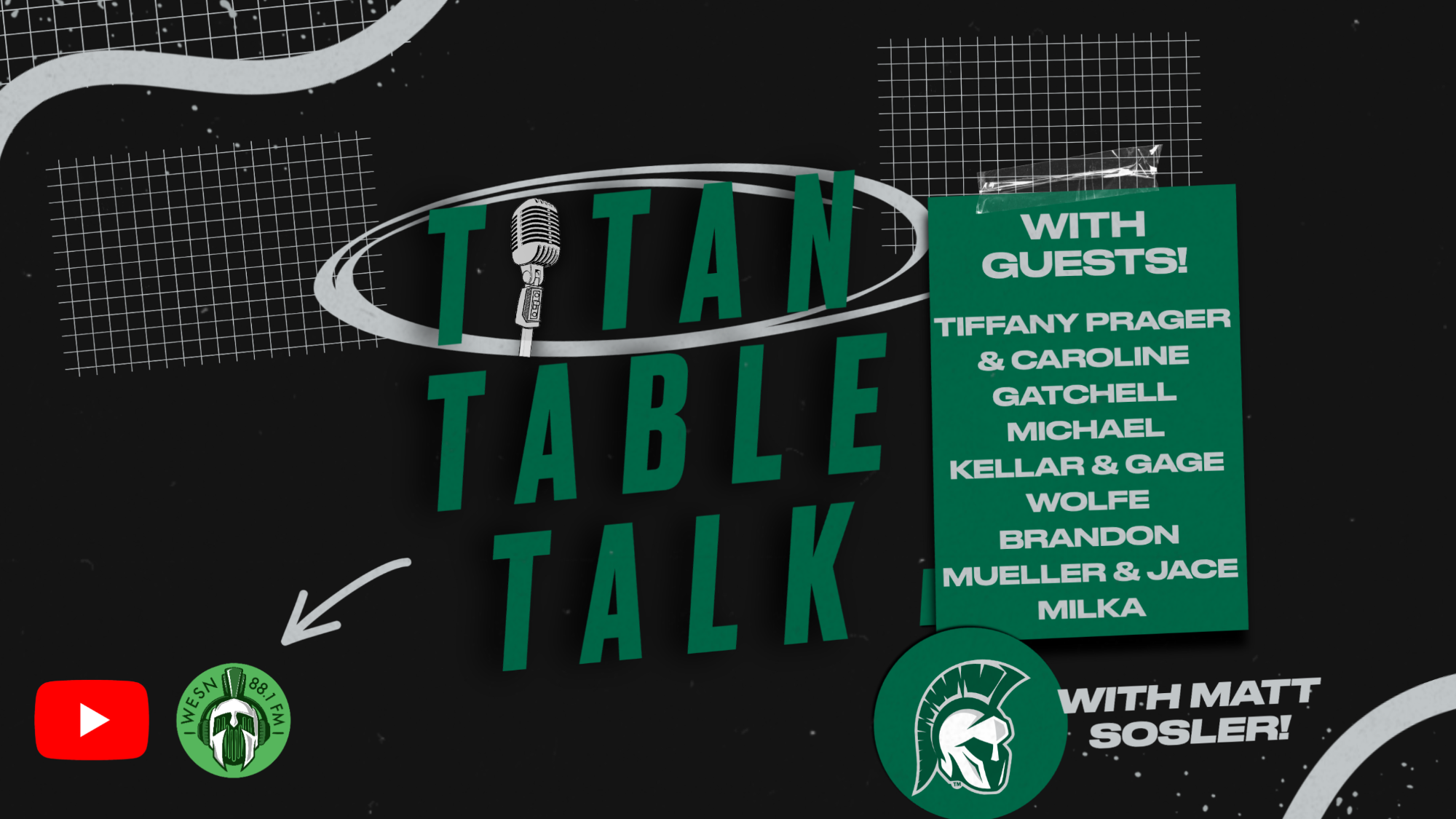 Titan Table Talk: Featuring TIFFANY PRAGER & CAROLINE GATCHELL MICHAEL KELLAR & GAGE WOLFE BRANDON MUELLER & JACE MILKA hosted by Matt Sosler