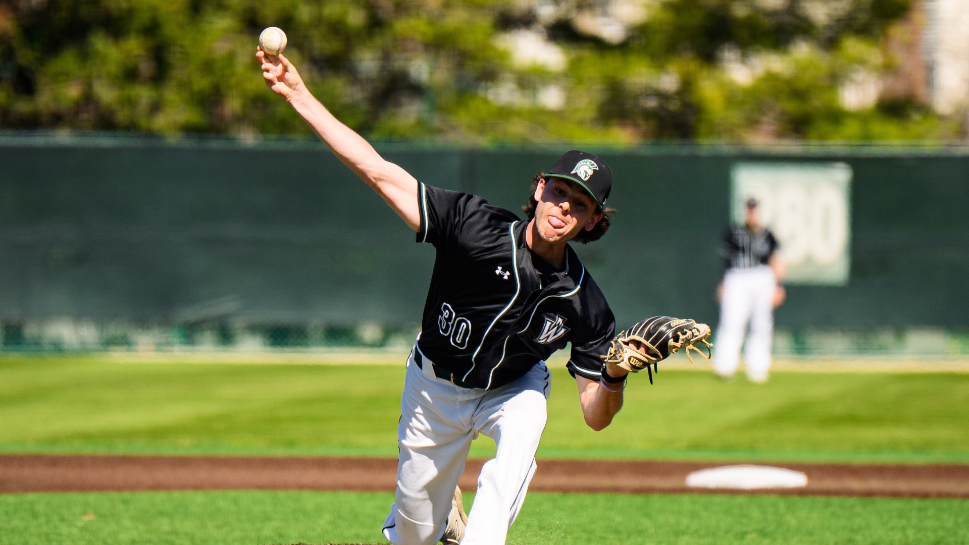 Cole Shamhart pitching