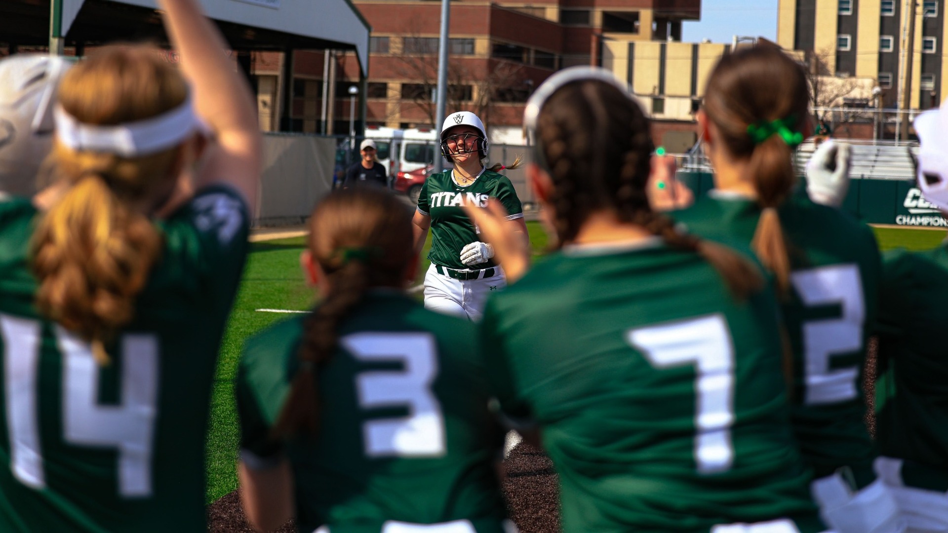 Casey Wissmiller running towards home after a HR