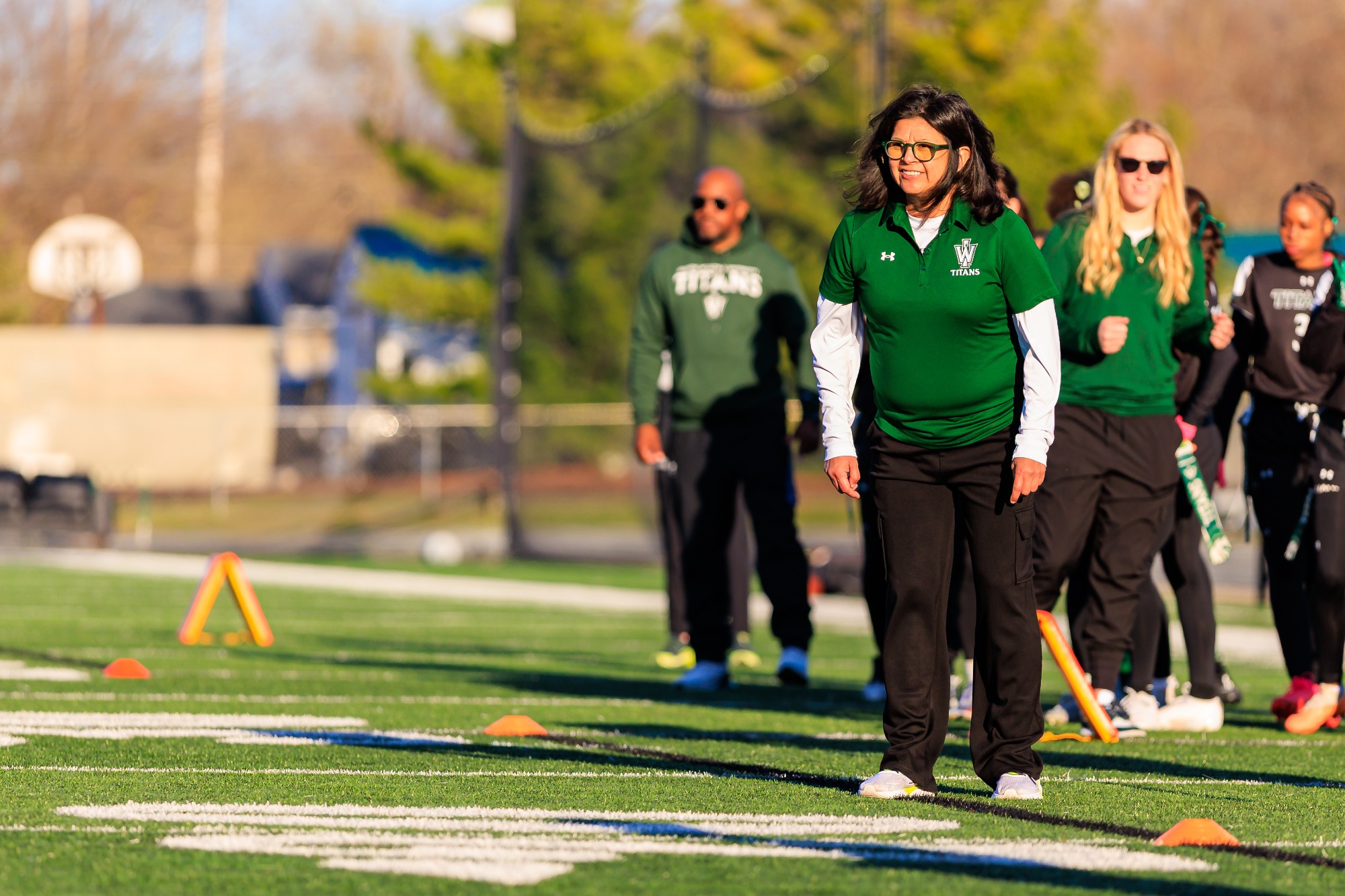 BLOOMINGTON, Illinois - Illinois Wesleyan won its home opener against Benedictine, 39-0, at Tucci Stadium on March 28, 2026. (Photo by Jimmy Naprstek/Kodiak Creative)