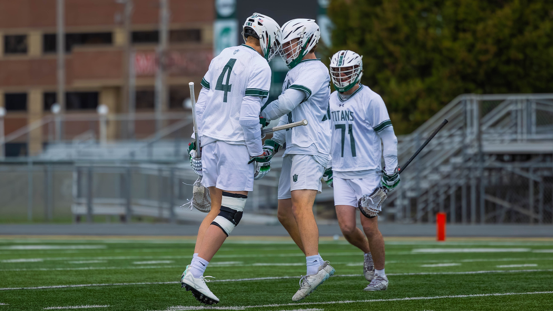 Jack Vander Kooi celebrating his first goal back from injury April 4, 2026