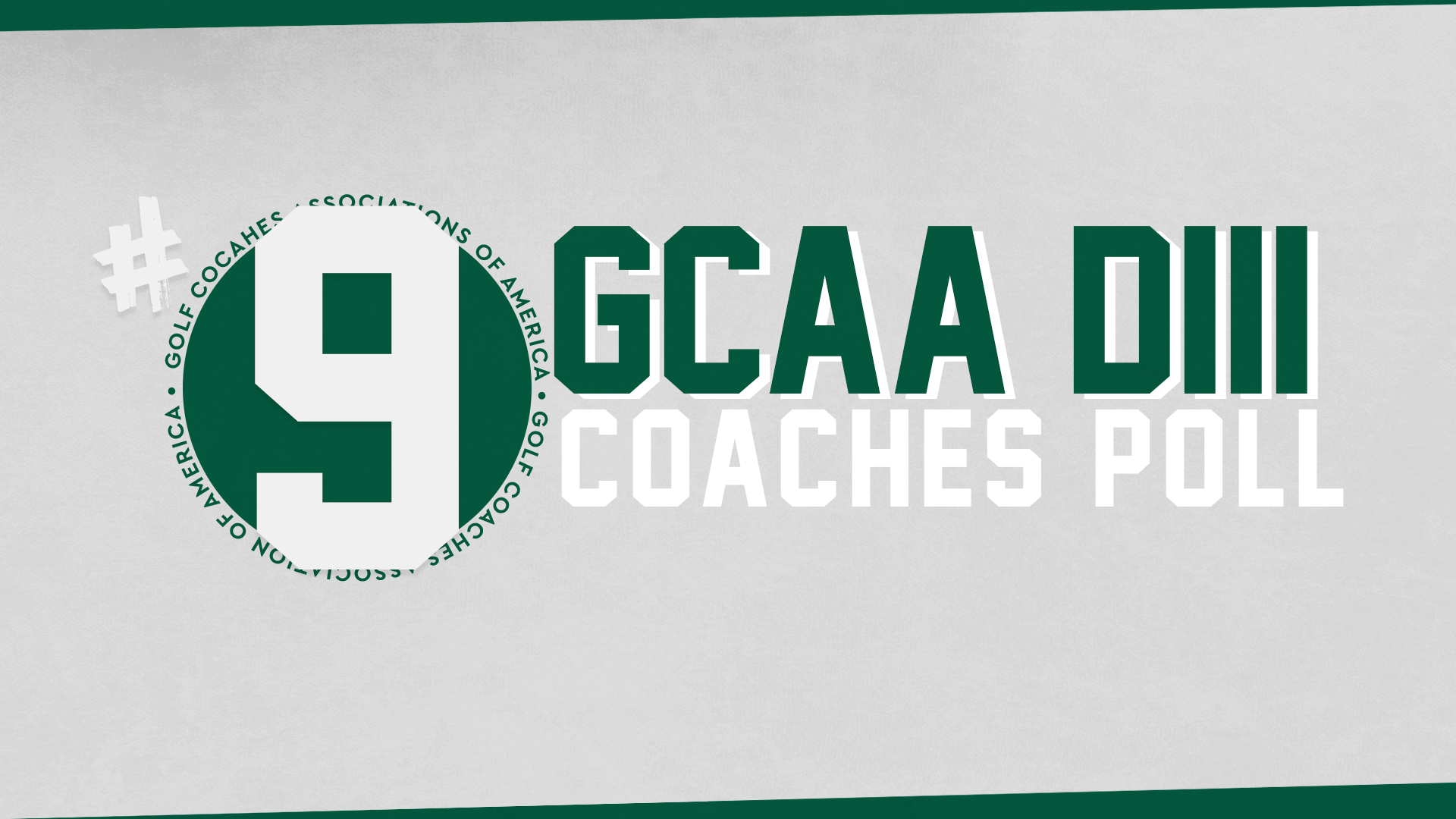 GCAA Bushnell Golfweek Coach Poll - No. 9