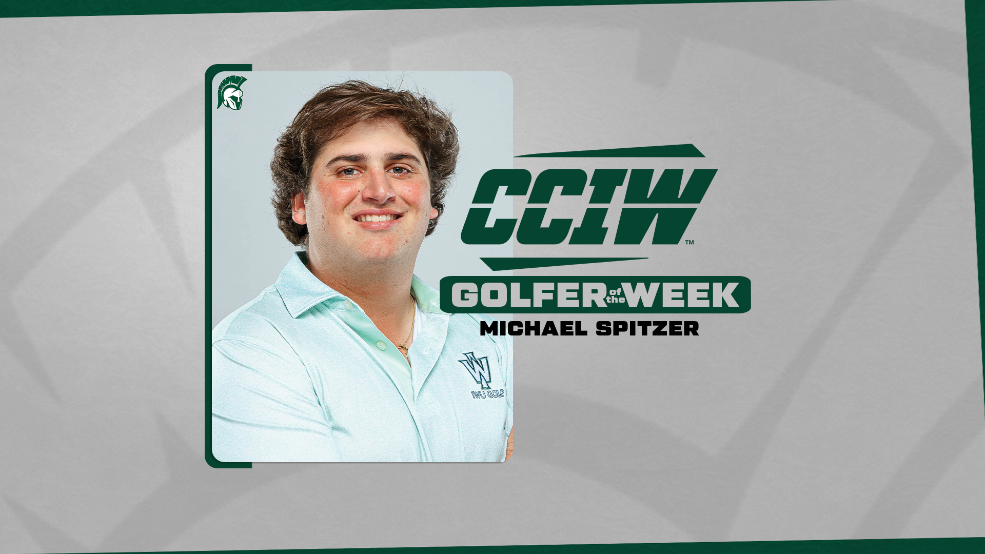 Michael Spitzer 2026 CCIW Golfer of the Week