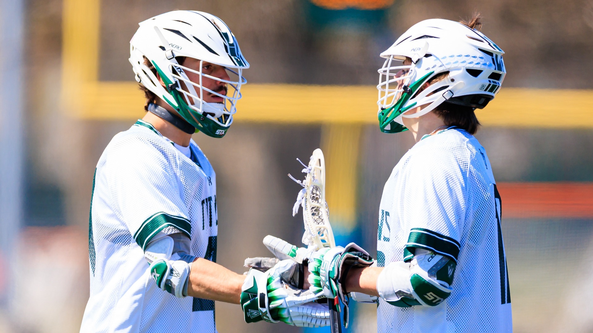 Jeremy Langosch and Charlie Burghardt celebrating a goal March 28, 2026