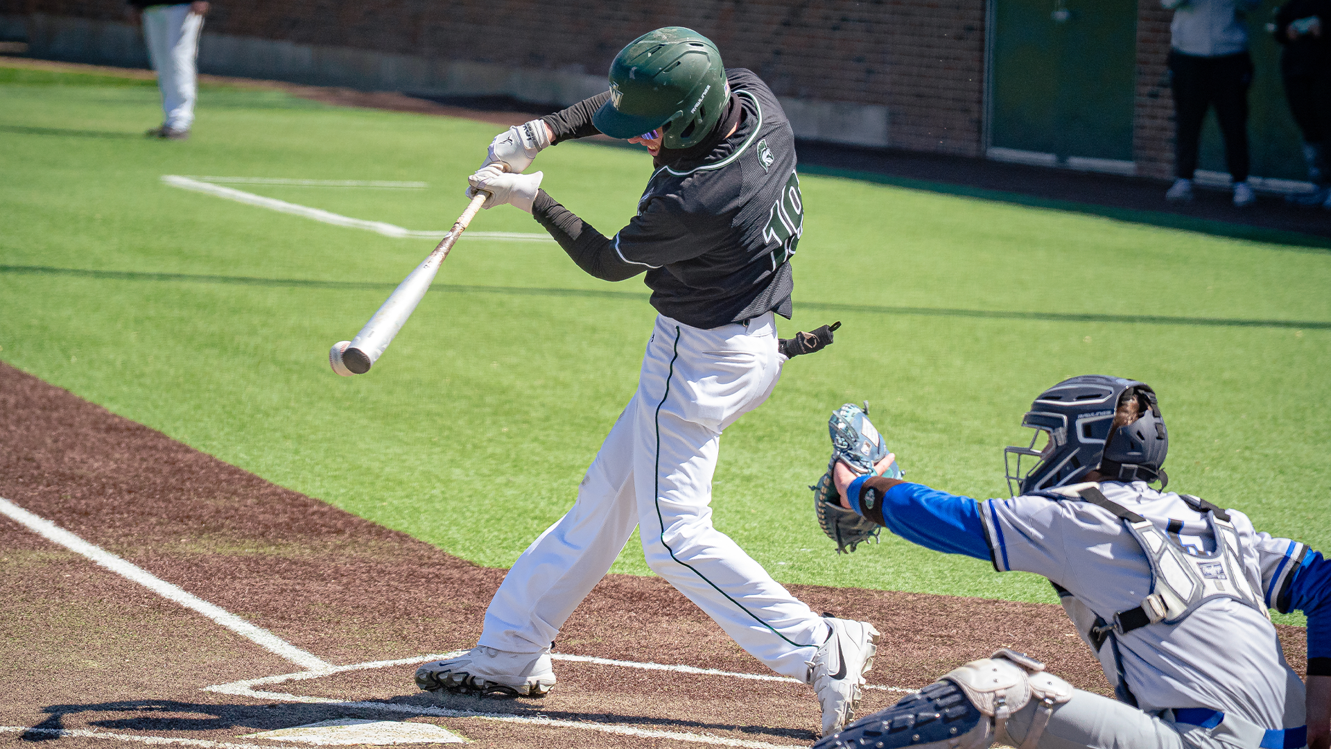 Matt Hudik batting vs. Millikin 3-28-26