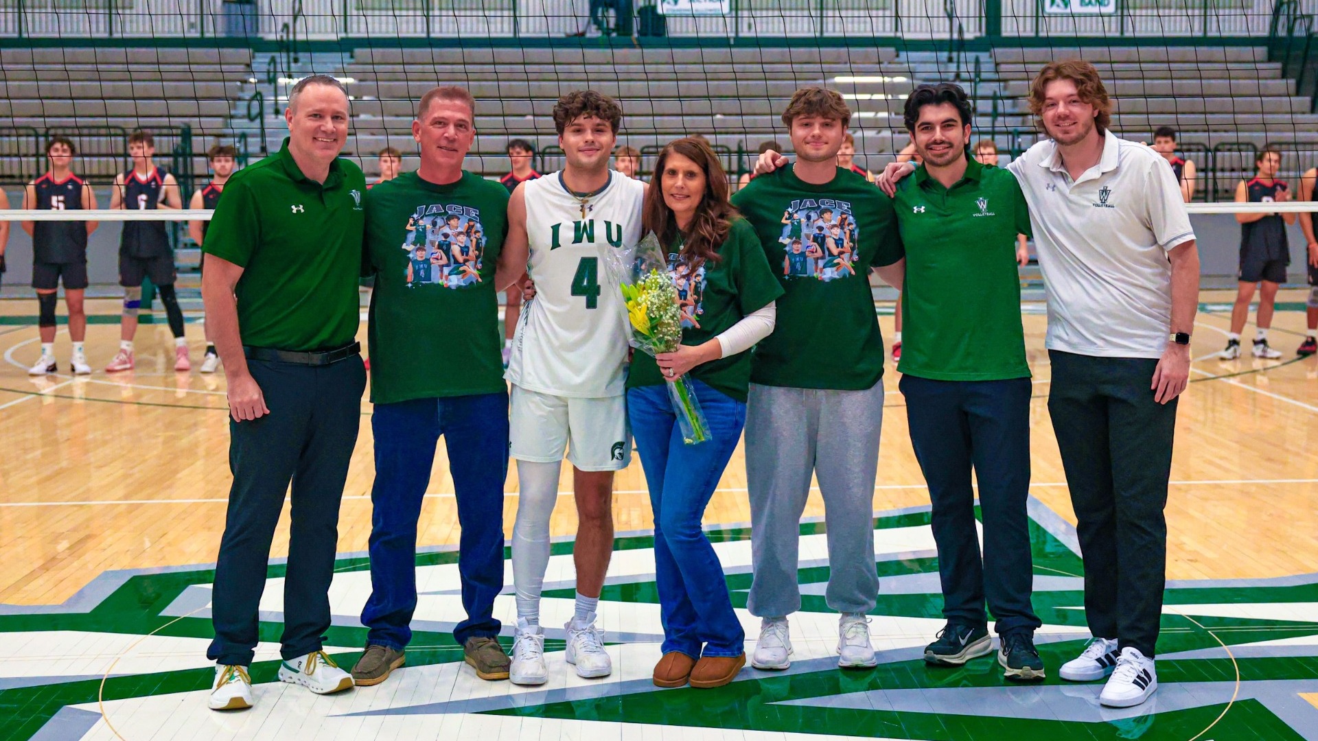 Jace Milka being celebrated for senior day 2026