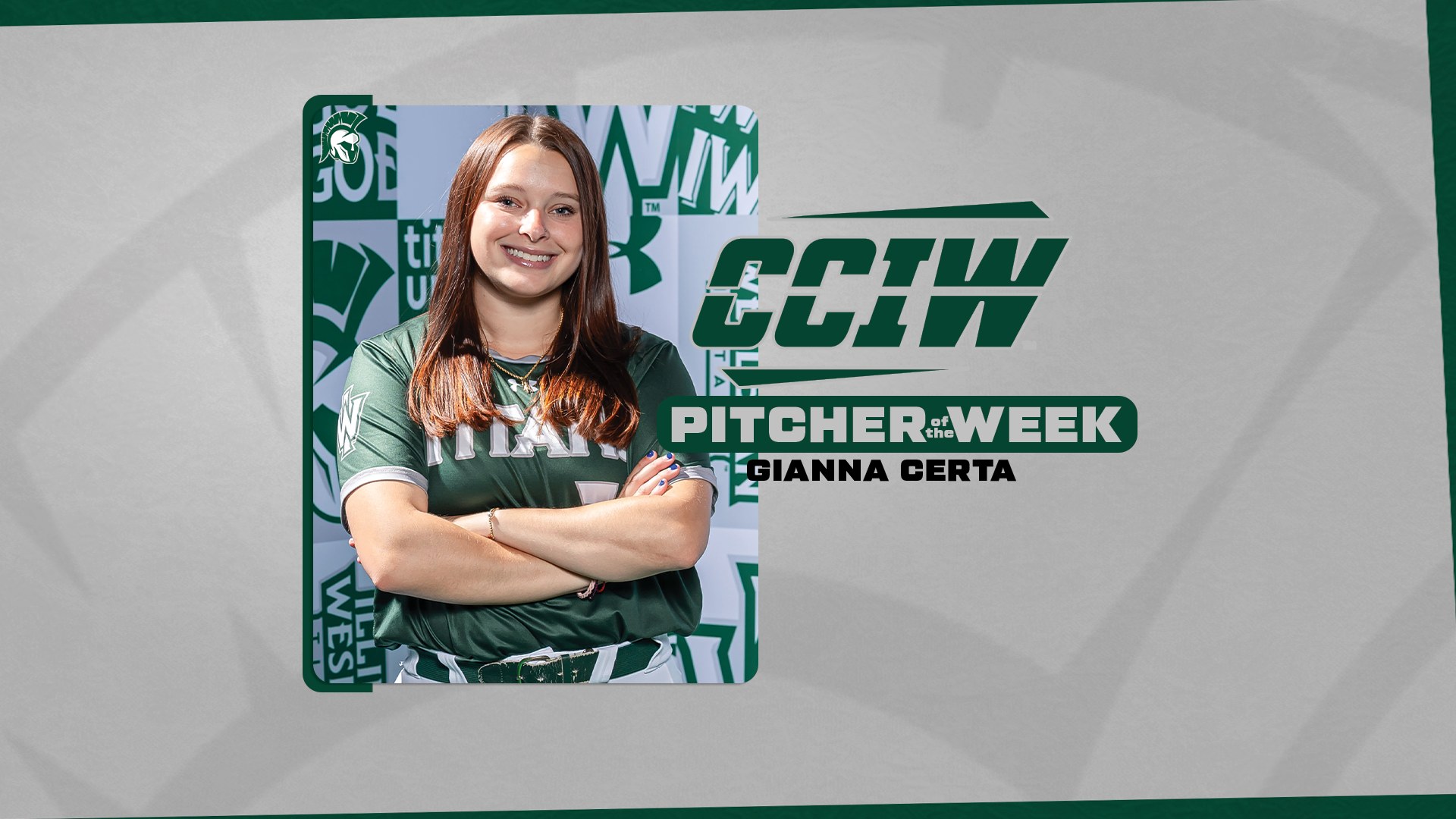 Gianna Certa - CCIW Pitcher of the Week