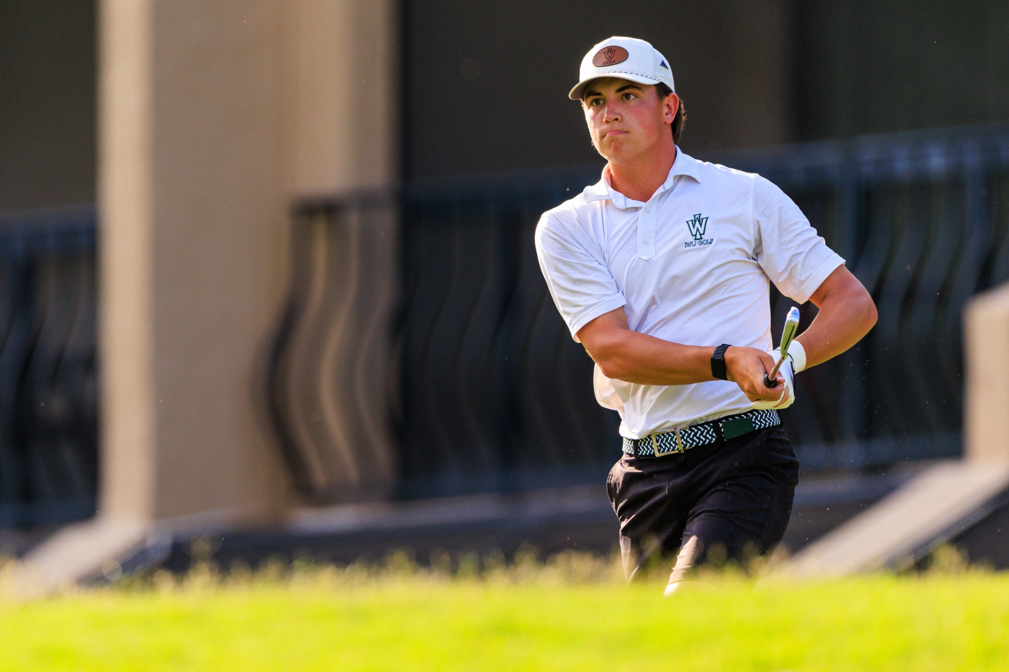 HOWEY-IN-THE-HILLS, Florida - Ryan Andrews (Illinois Wesleyan) competes during Round 2 at the 2026 NCAA Division III Men’s Golf Championships on May 13, 2026 at Mission Resort. (Photo by Jimmy Naprstek/Kodiak Creative)
