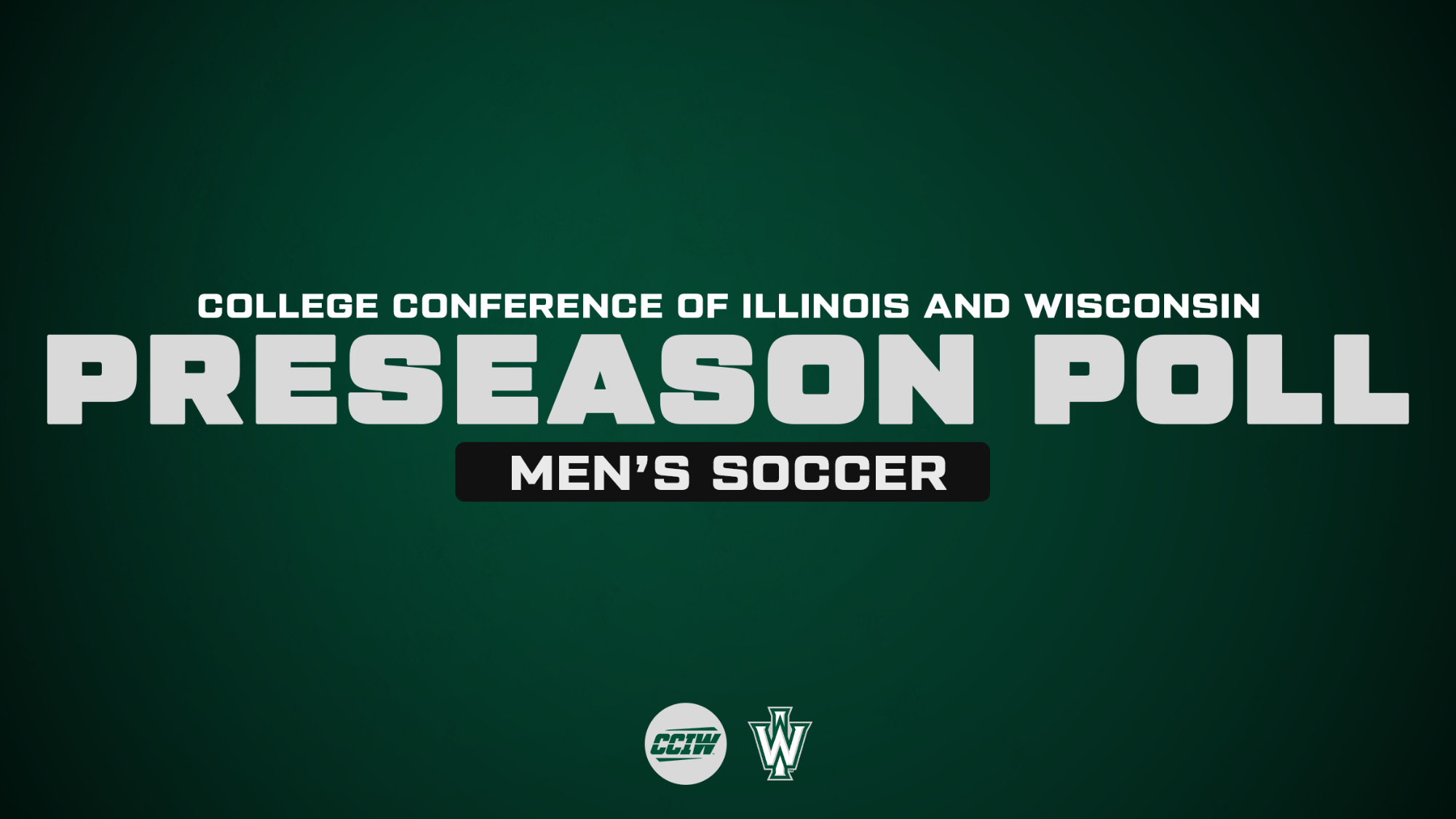 2026 CCIW Men's Soccer Preseason Coaches' Poll Cover 
